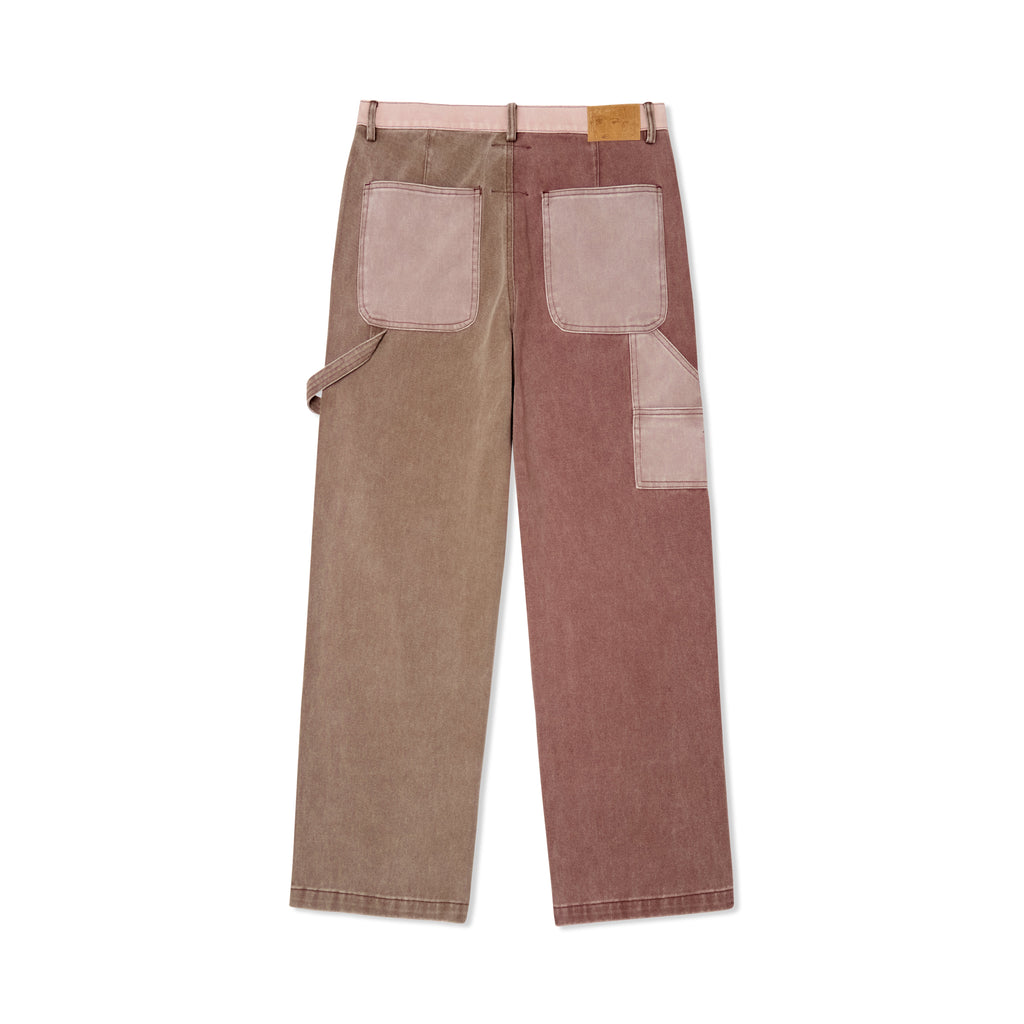 Patchwork Face Double Knee Pant [Brown/Multi]