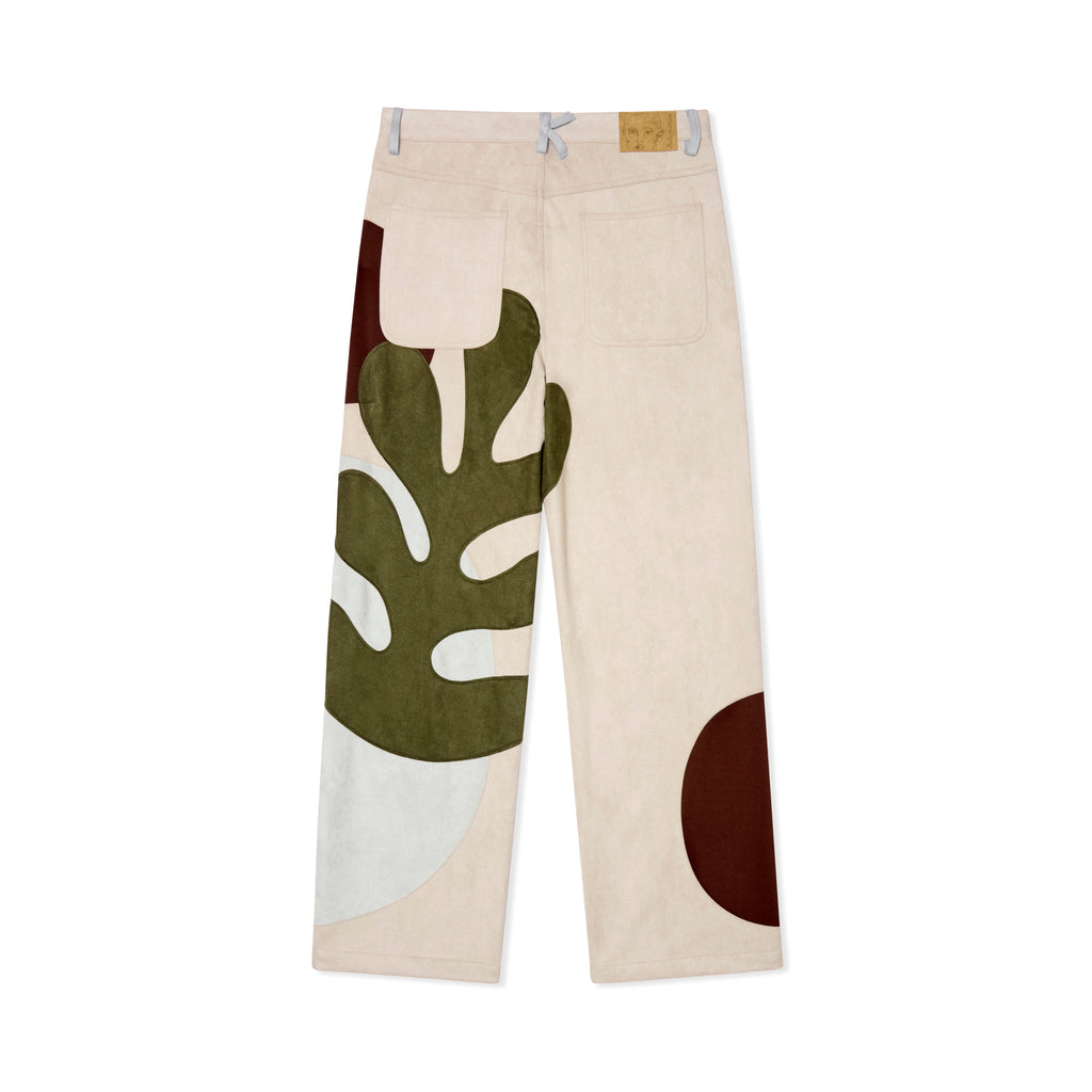 Suede Floral Patchwork Pant [Multi]