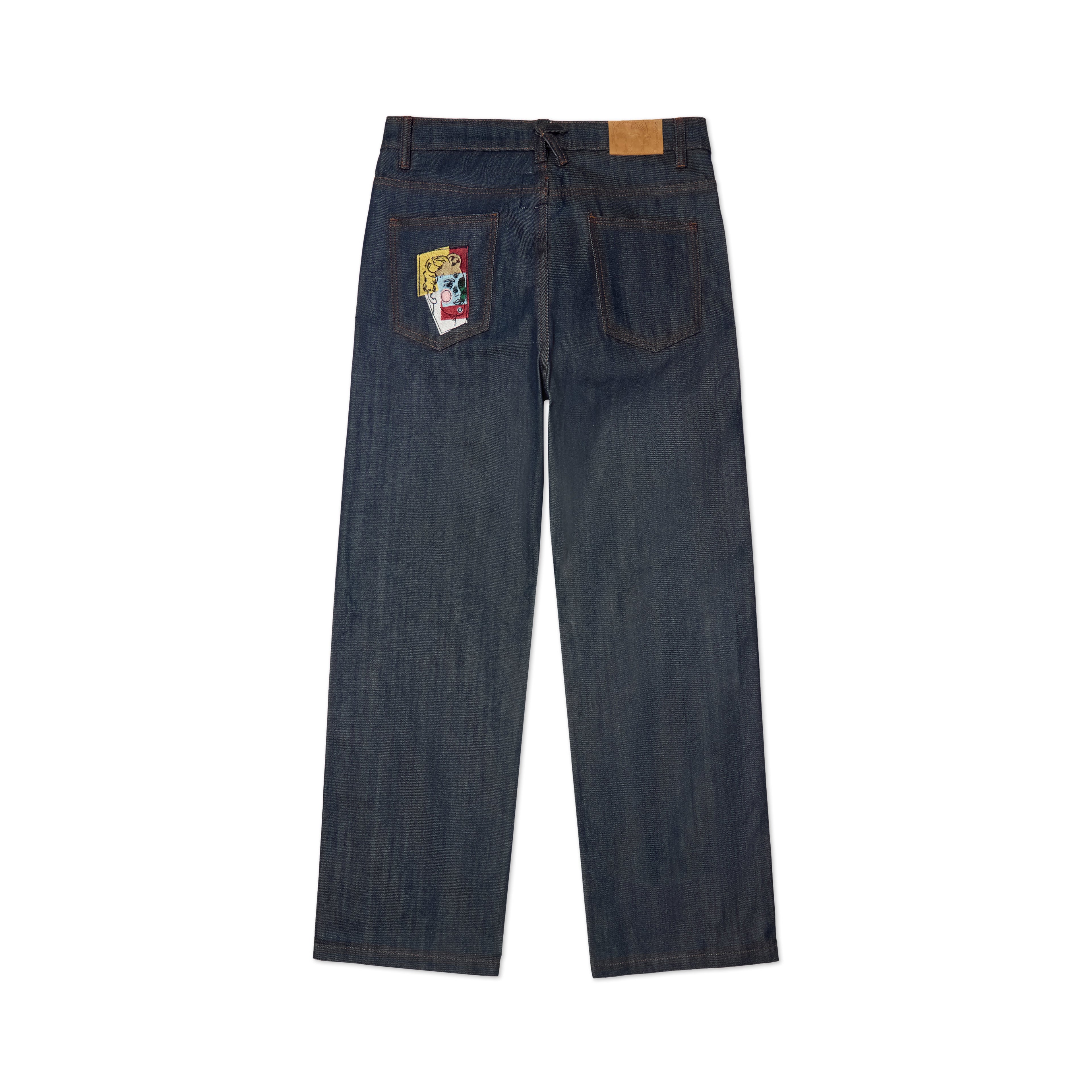 Selvedge Raw Denim Pleated Jeans [Indigo]