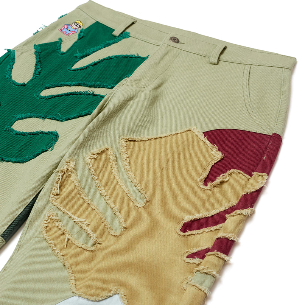 Leaf Patchwork Baggy Pant [Multi]