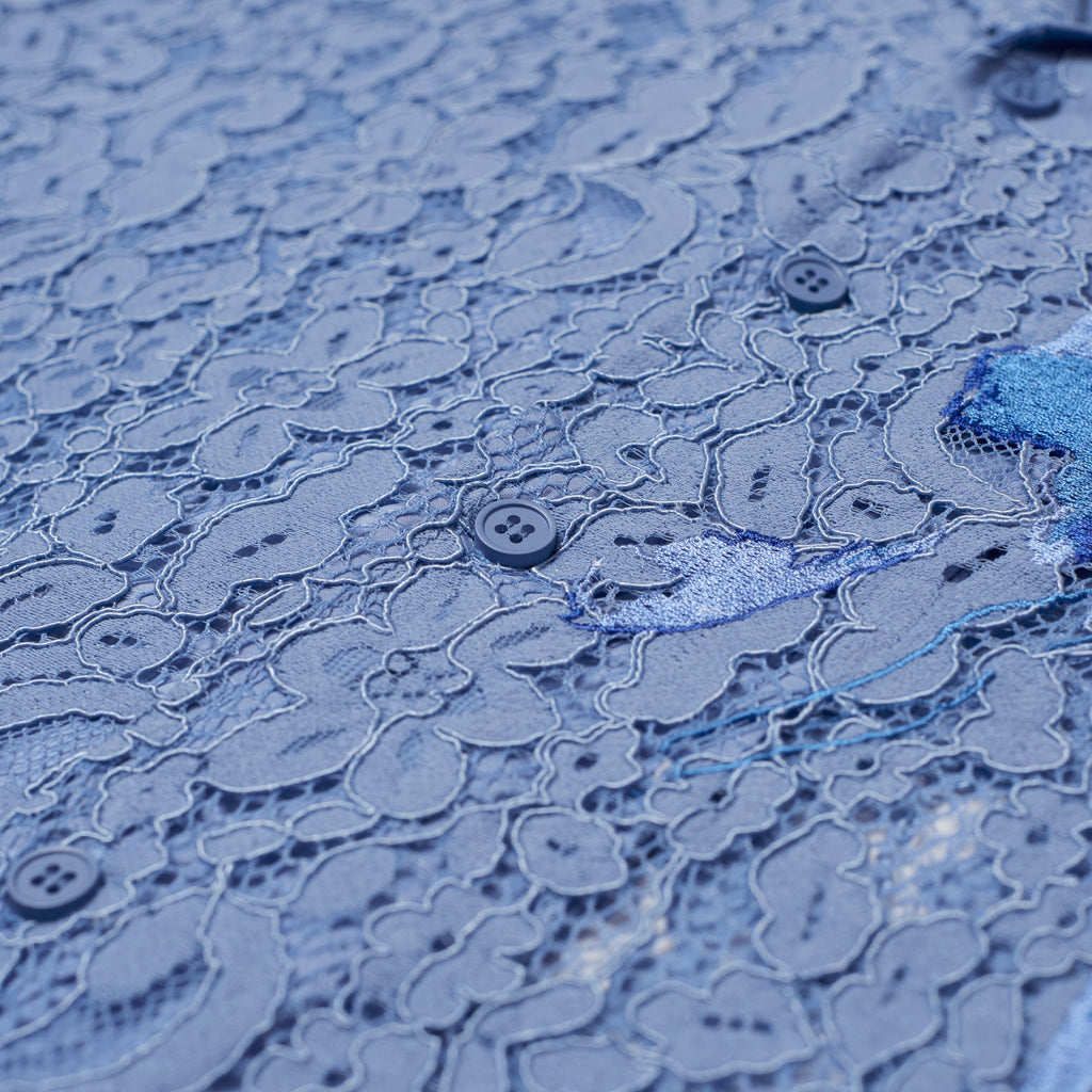 Lace Girl Painting Shirt [Blue]