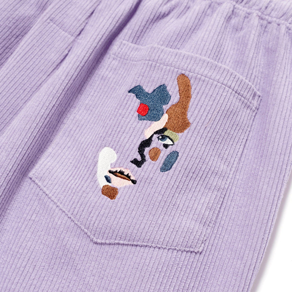 Corduroy Suit Shorts [Purple]