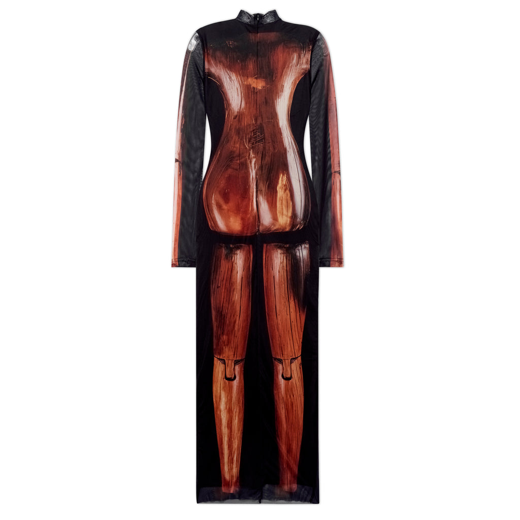 Woman Mannequin Mesh Slip Dress