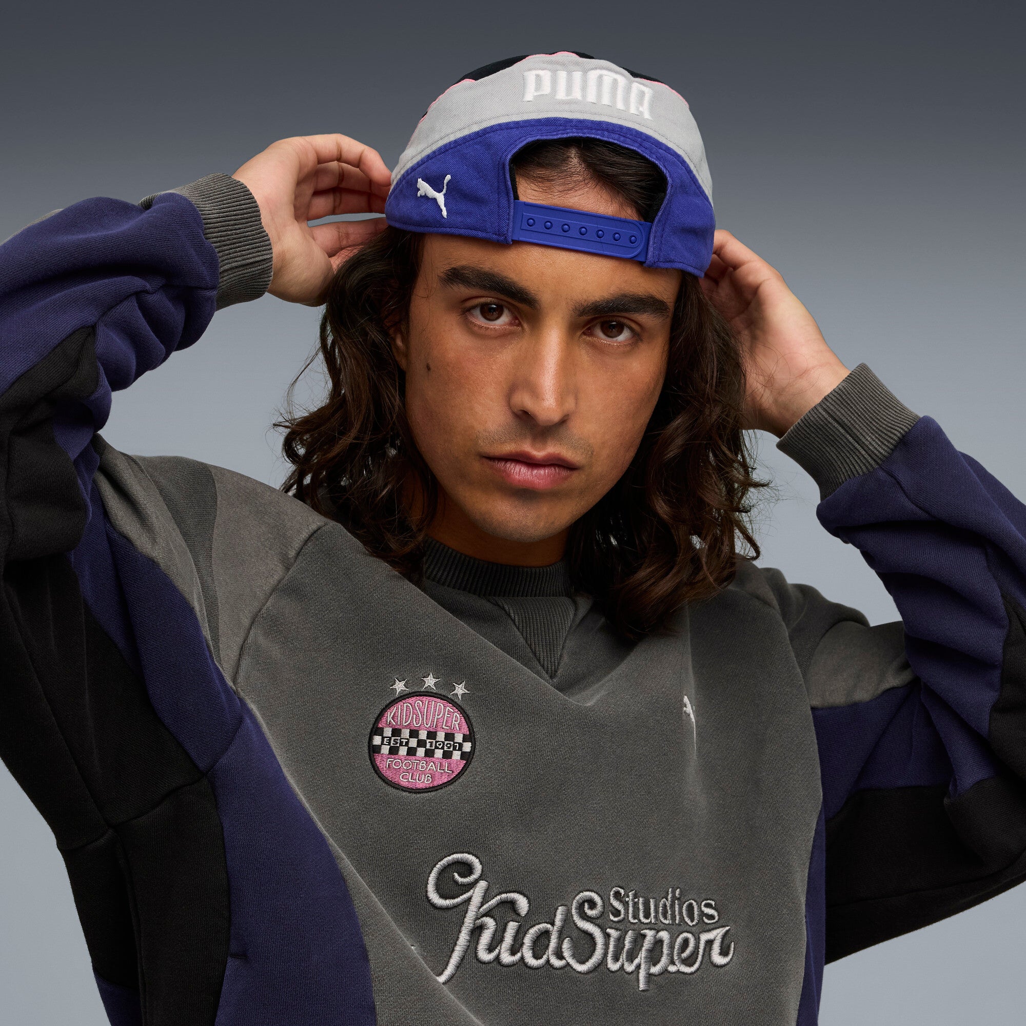 PUMA X KIDSUPER BB CAP [PUMA Black/Lapis Lazuli]