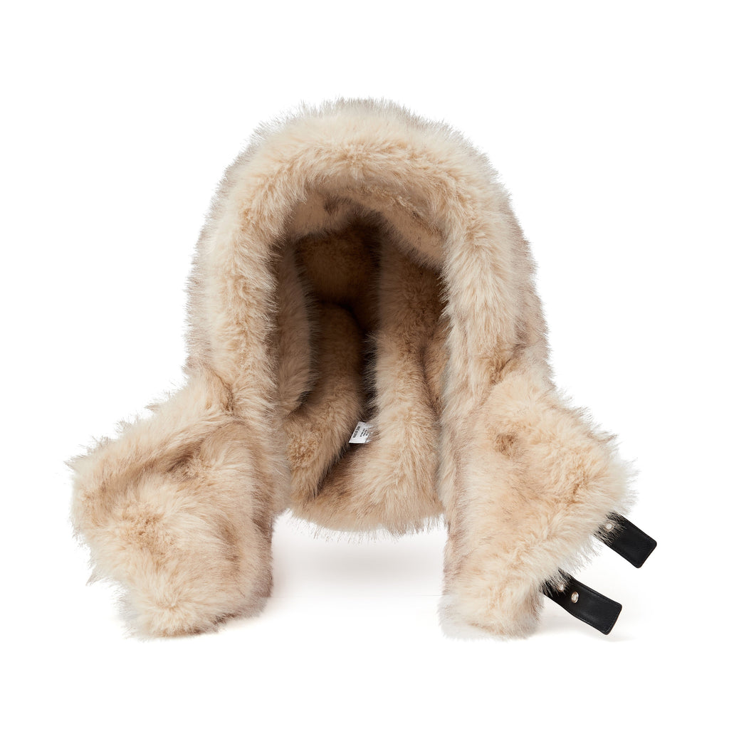 Faux Fur Hat [White]