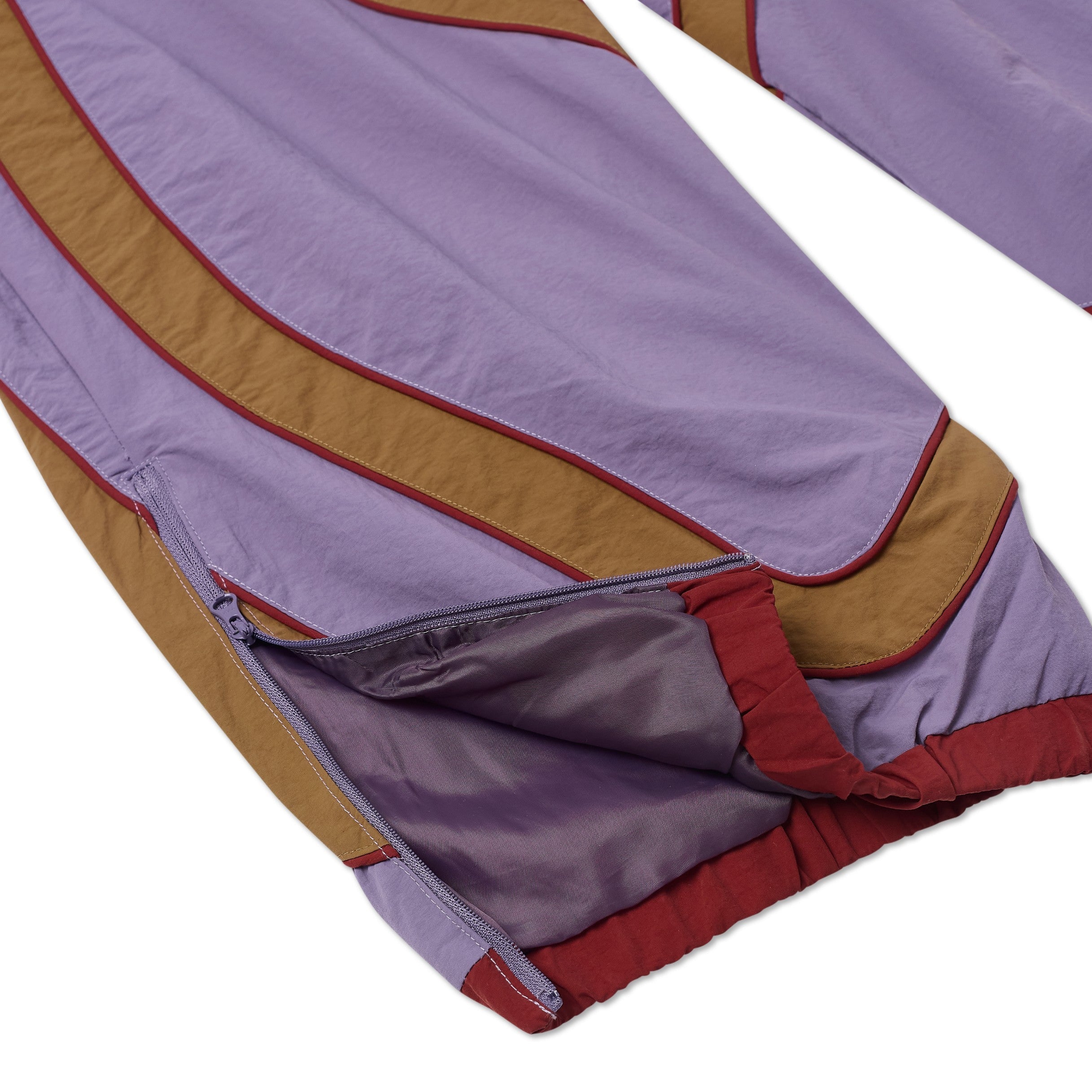 Ronaldinho x KidSuper Windbreaker Pants [Brown / Blue / Red]