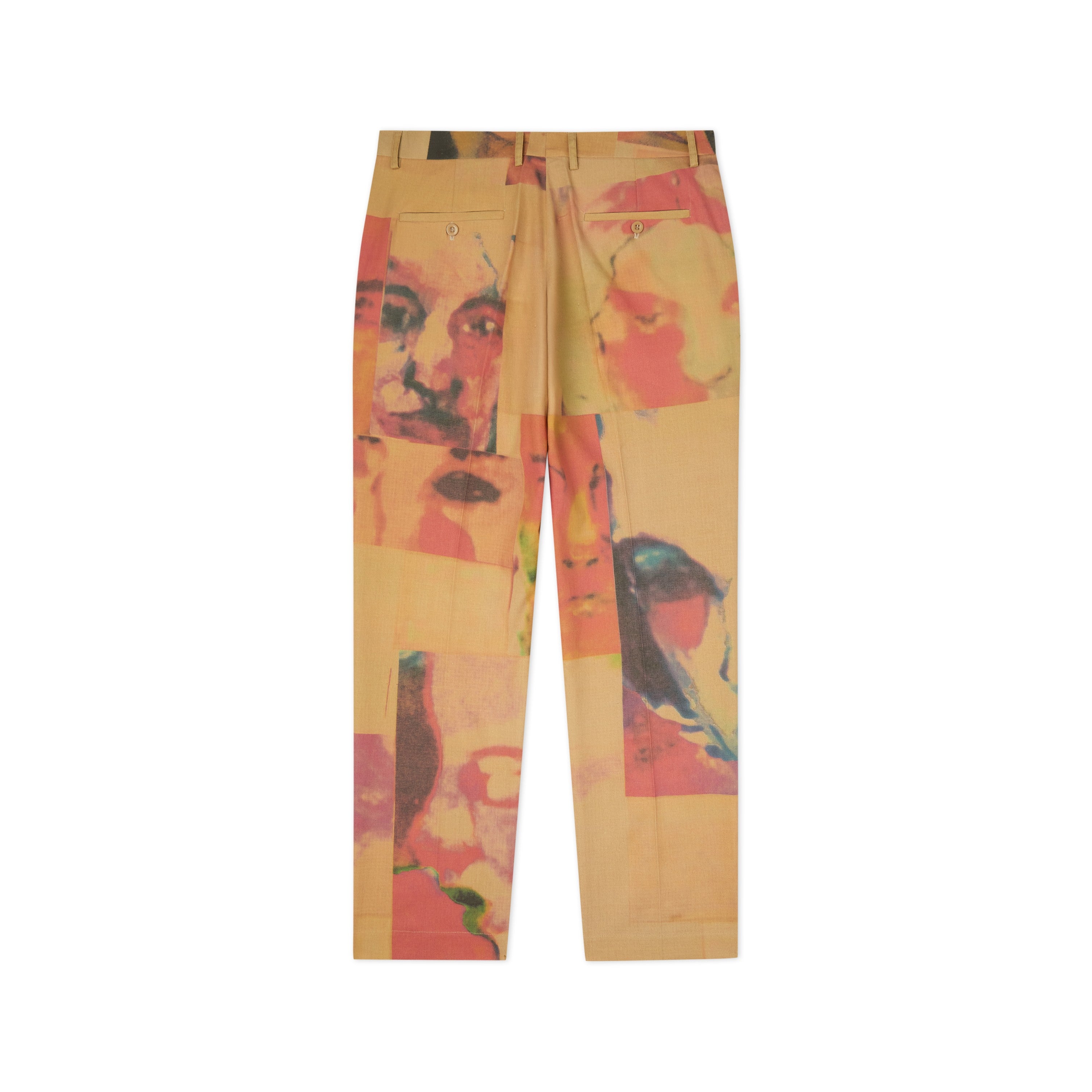 Faces Collage Suit Bottom [Tan/Multi]