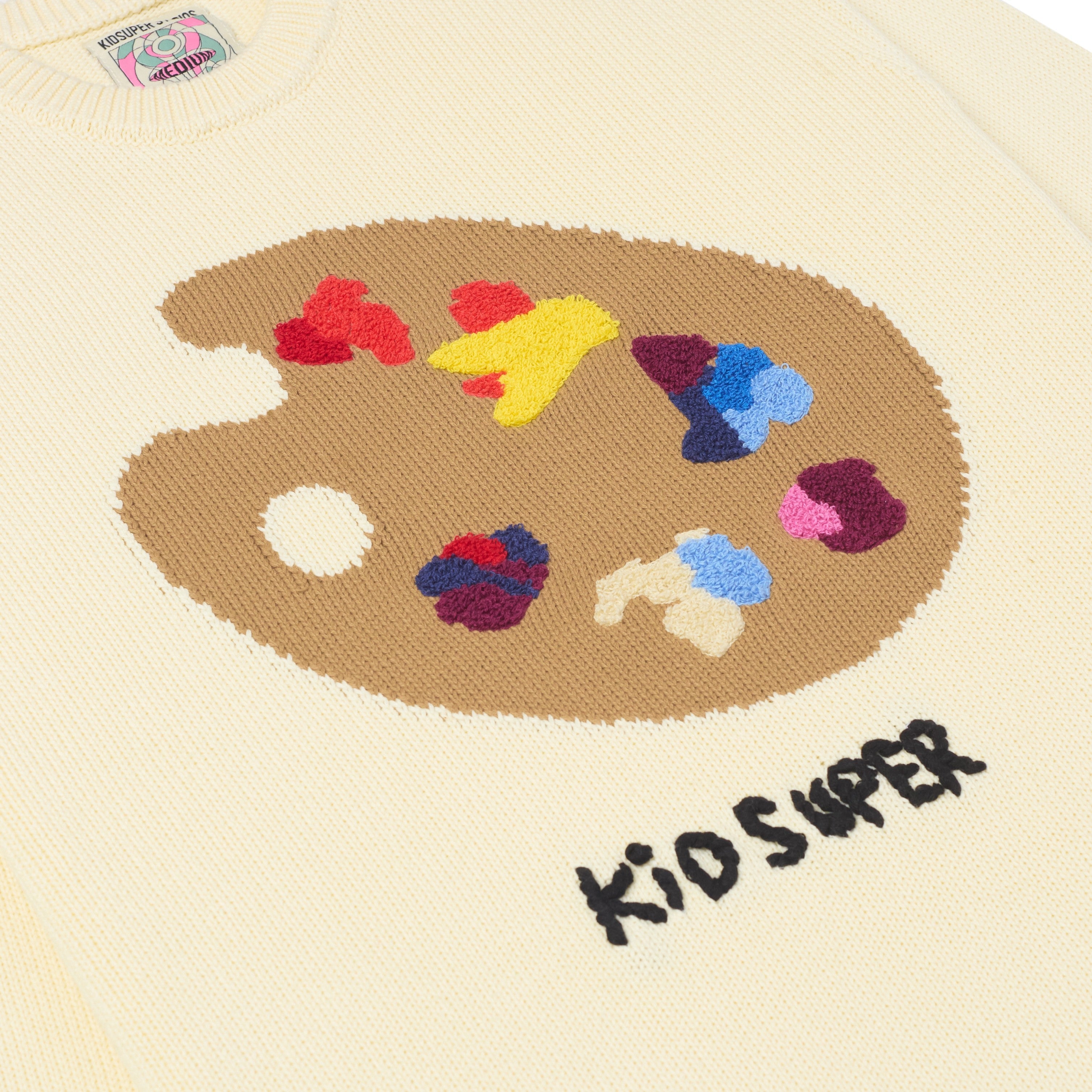 Paint Palette Knit Sweater [Natural]
