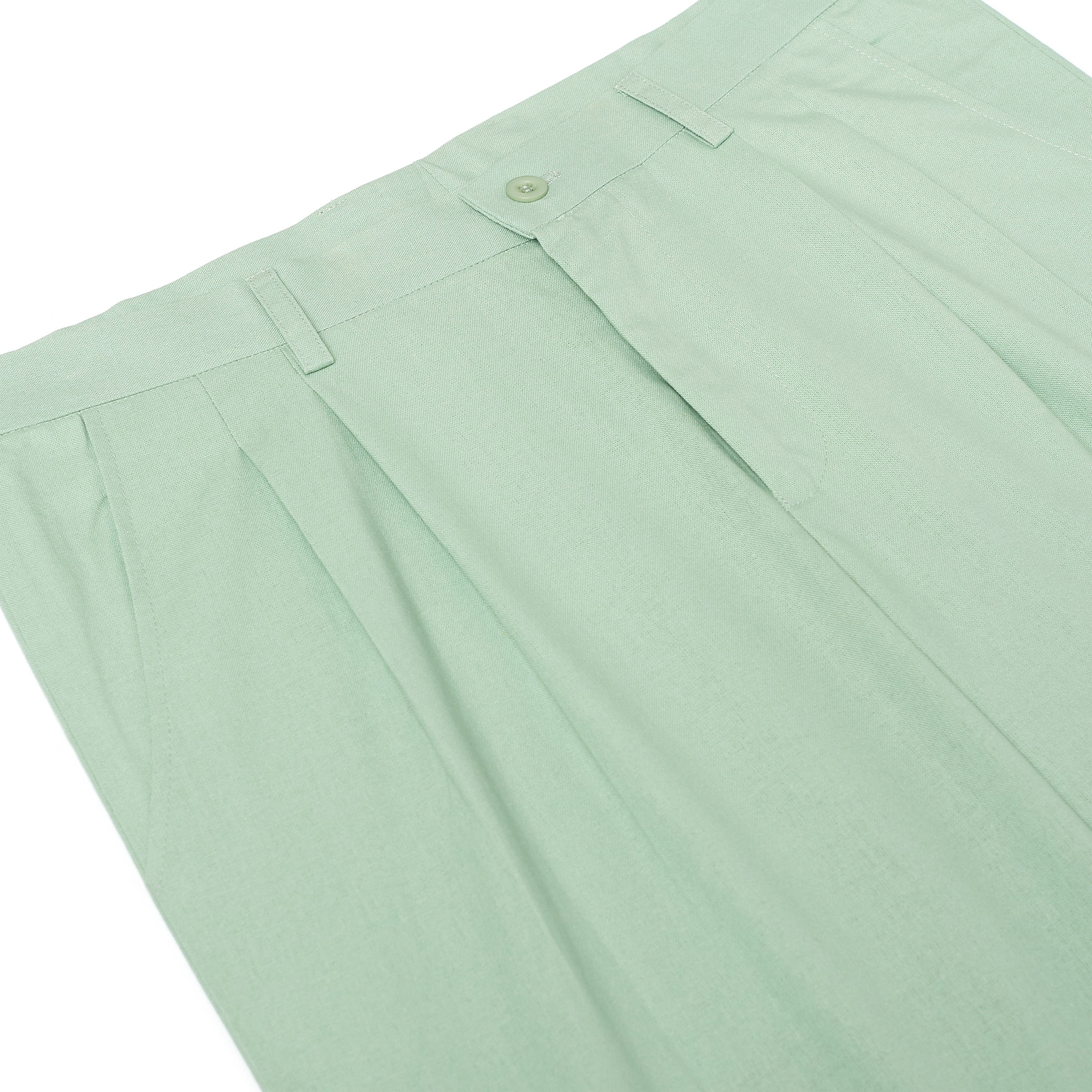 Patched Doodle Suit Wide Leg Bottom [Green]