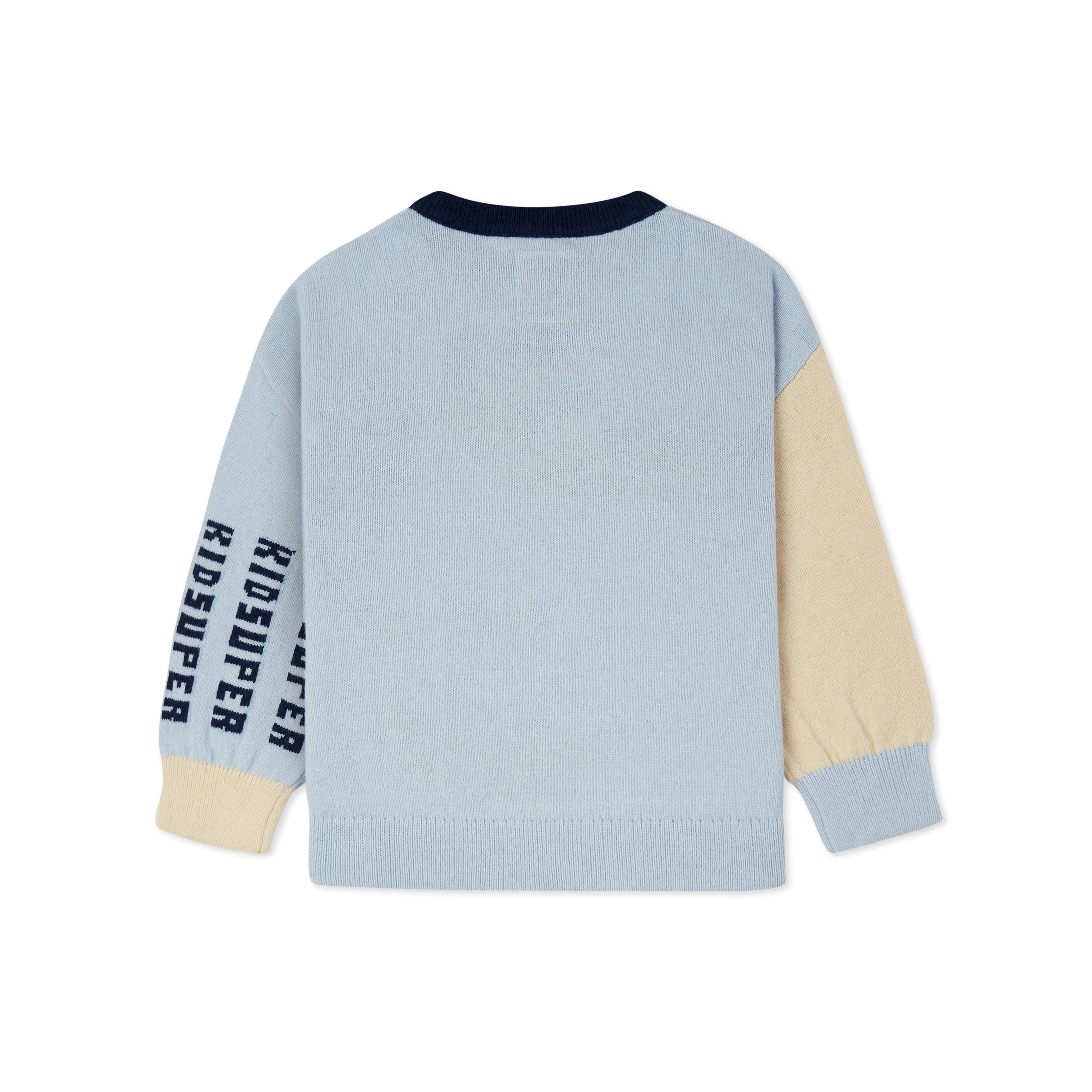 Face Boxy Sweater [Baby Blue]