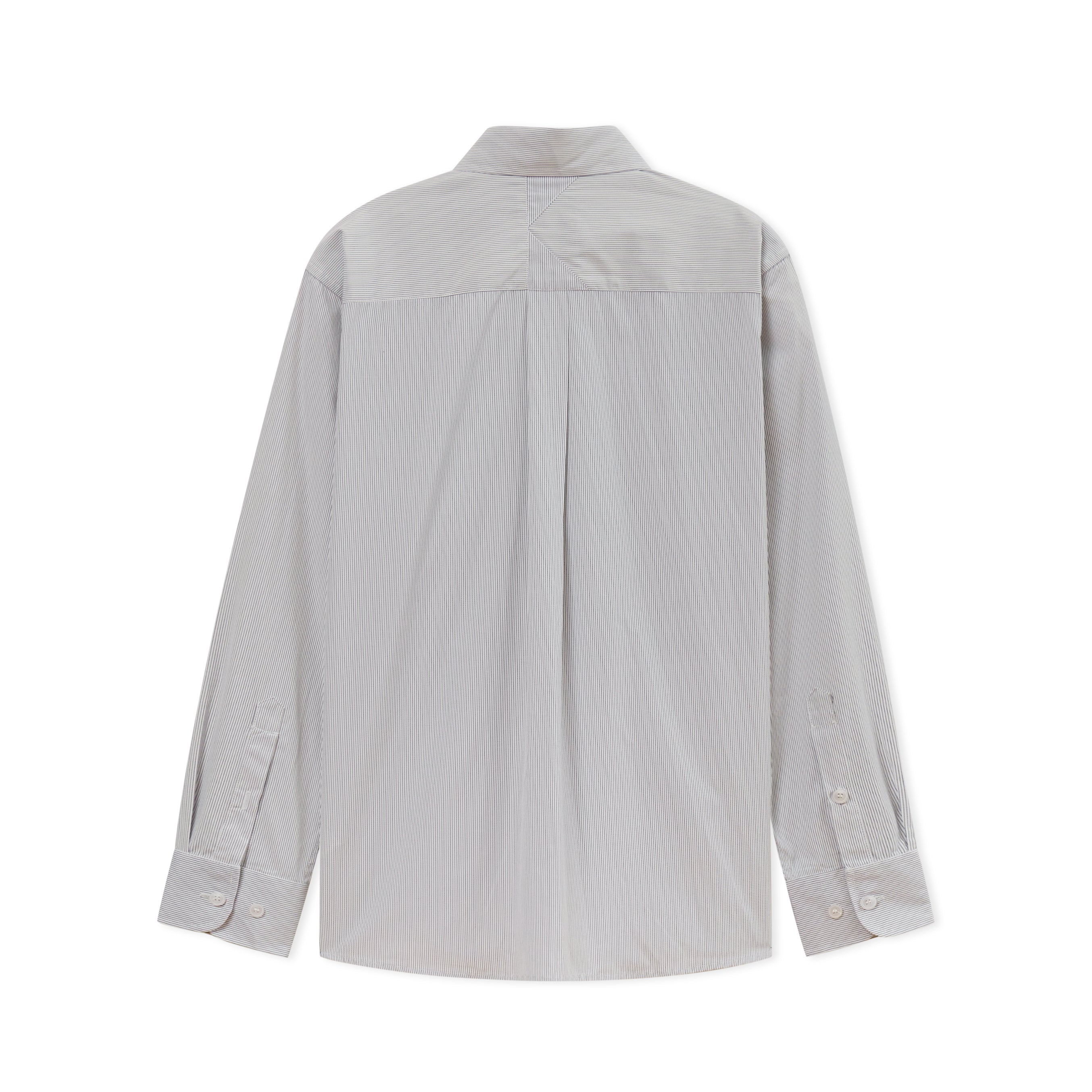 Face Stripe Button Up [Blue Stripe]