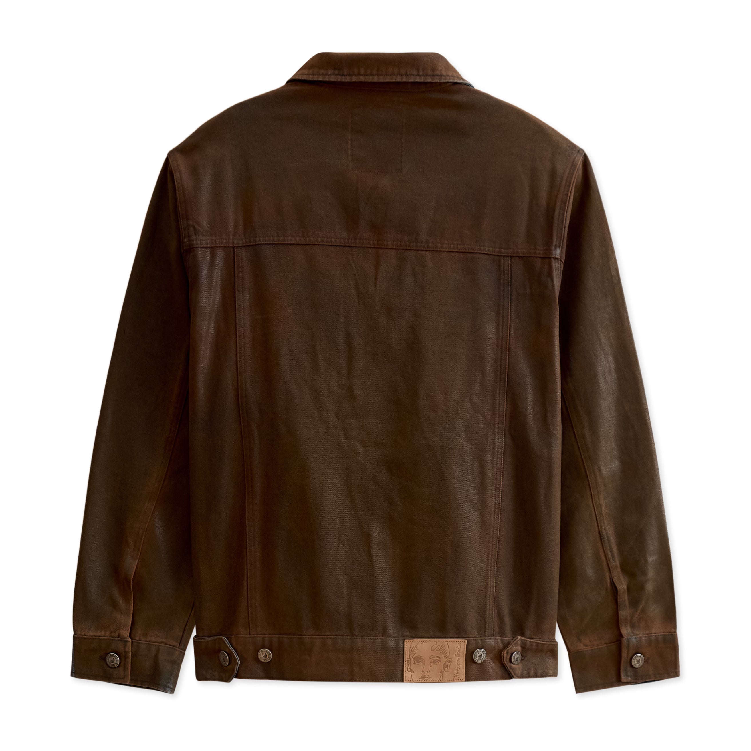 Mud Washed Denim Jacket [Brown]