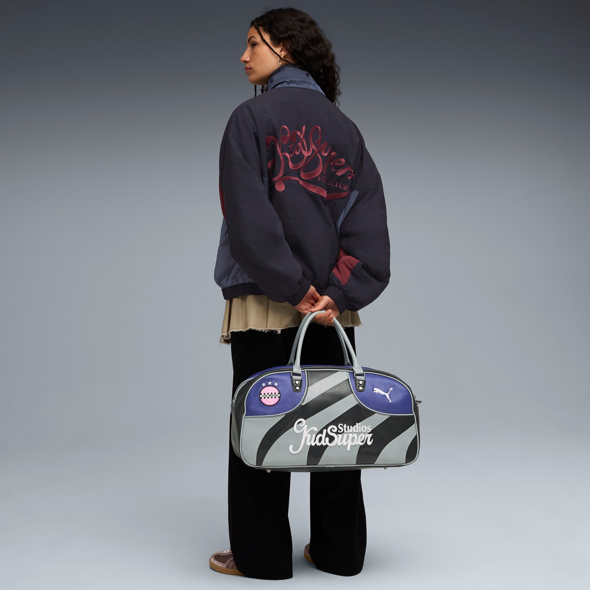 PUMA x KIDSUPER Grip Bag [PUMA Black/Gray Echo]