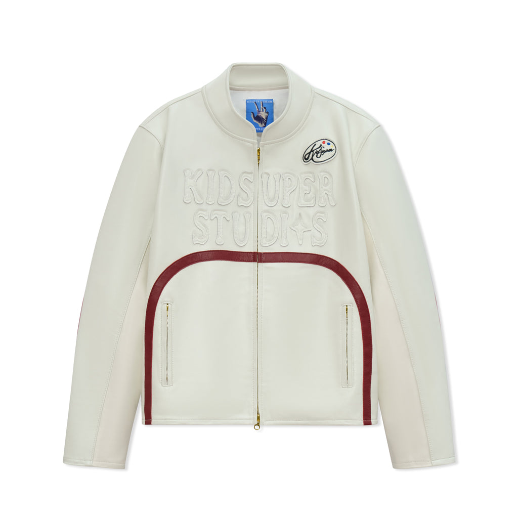 KidSuper Paint Palette Moto Jacket [Cream]