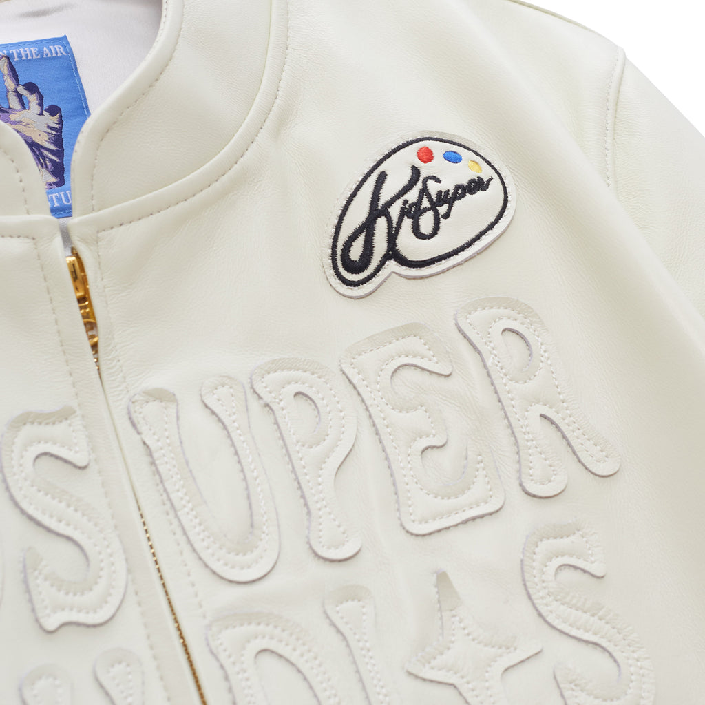 KidSuper Paint Palette Moto Jacket [Cream]