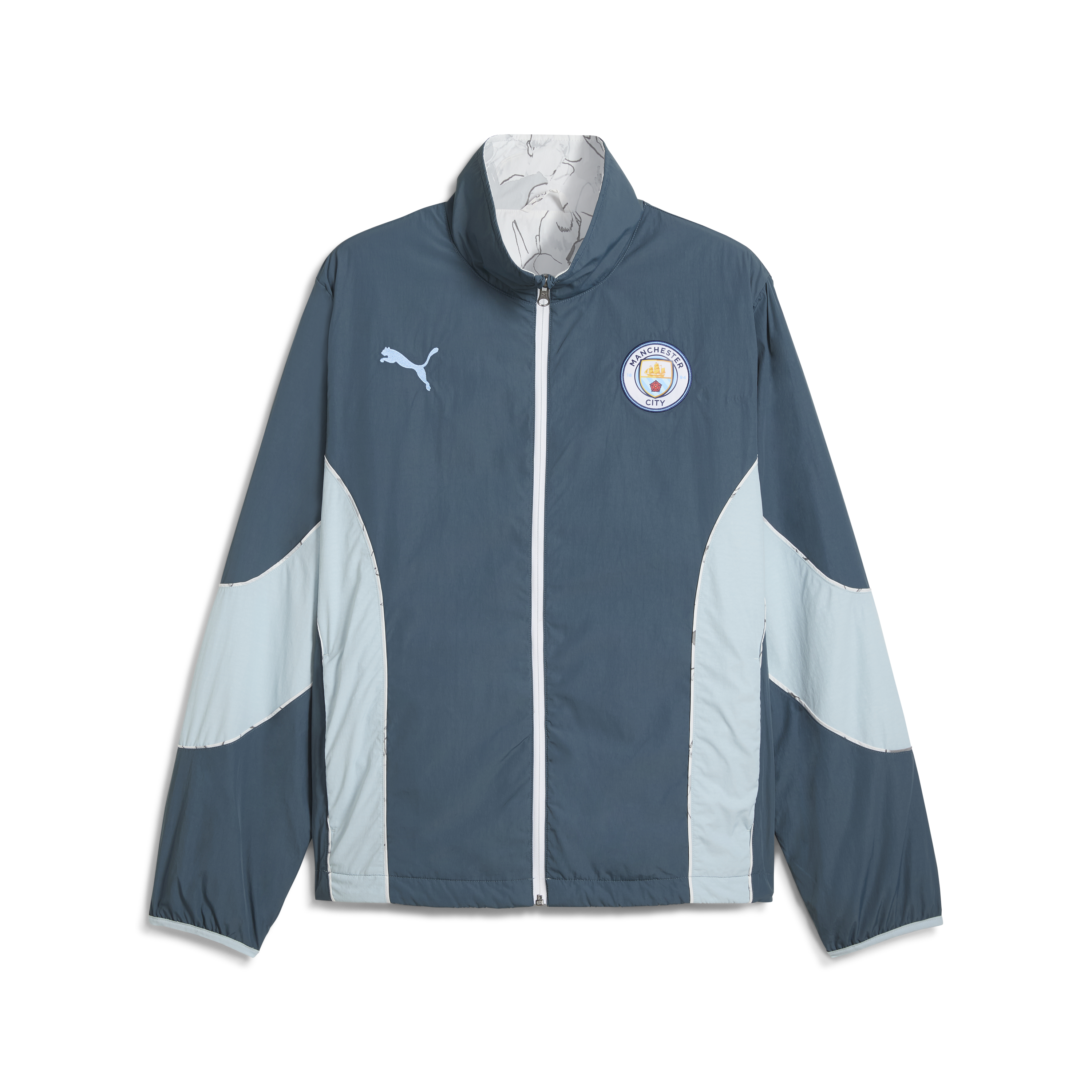 Man City FC REVERSIBLE JACKET [Gray Skies/Team Light Blue]