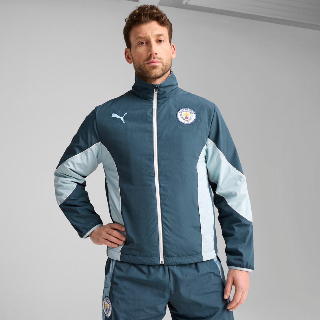 Man City FC REVERSIBLE JACKET [Gray Skies/Team Light Blue]