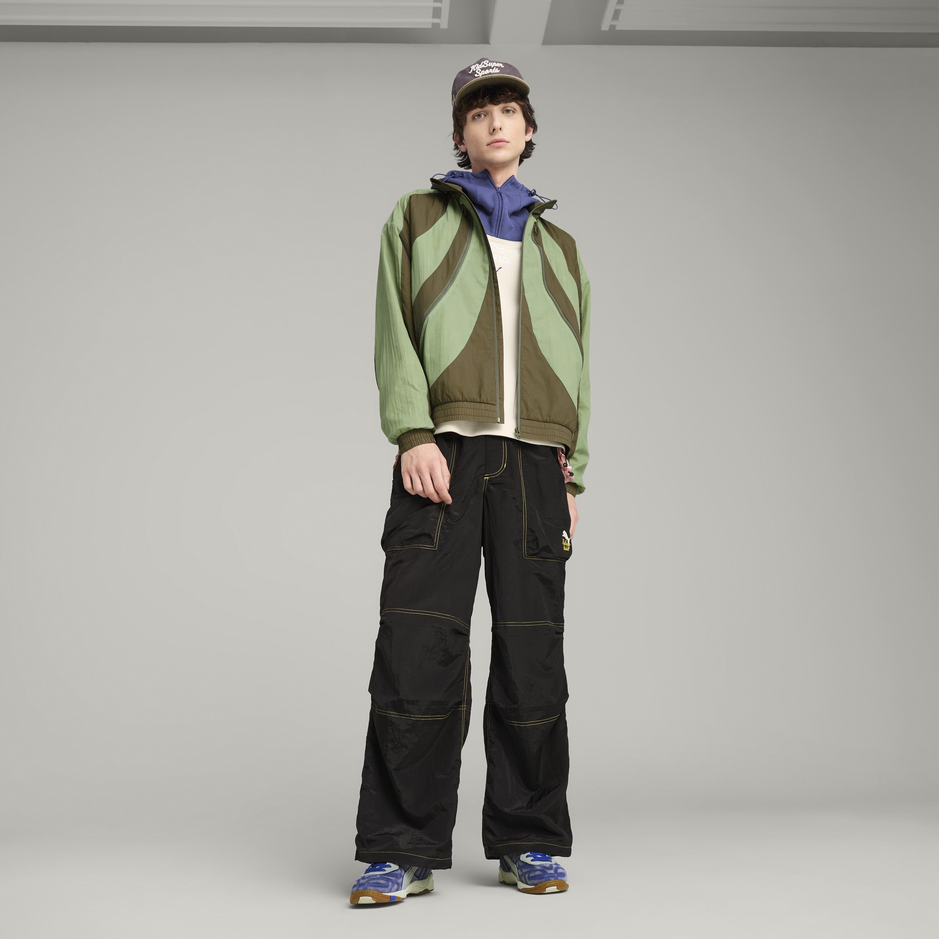 PUMA X KIDSUPER WINDBREAKER [Dusty Green]