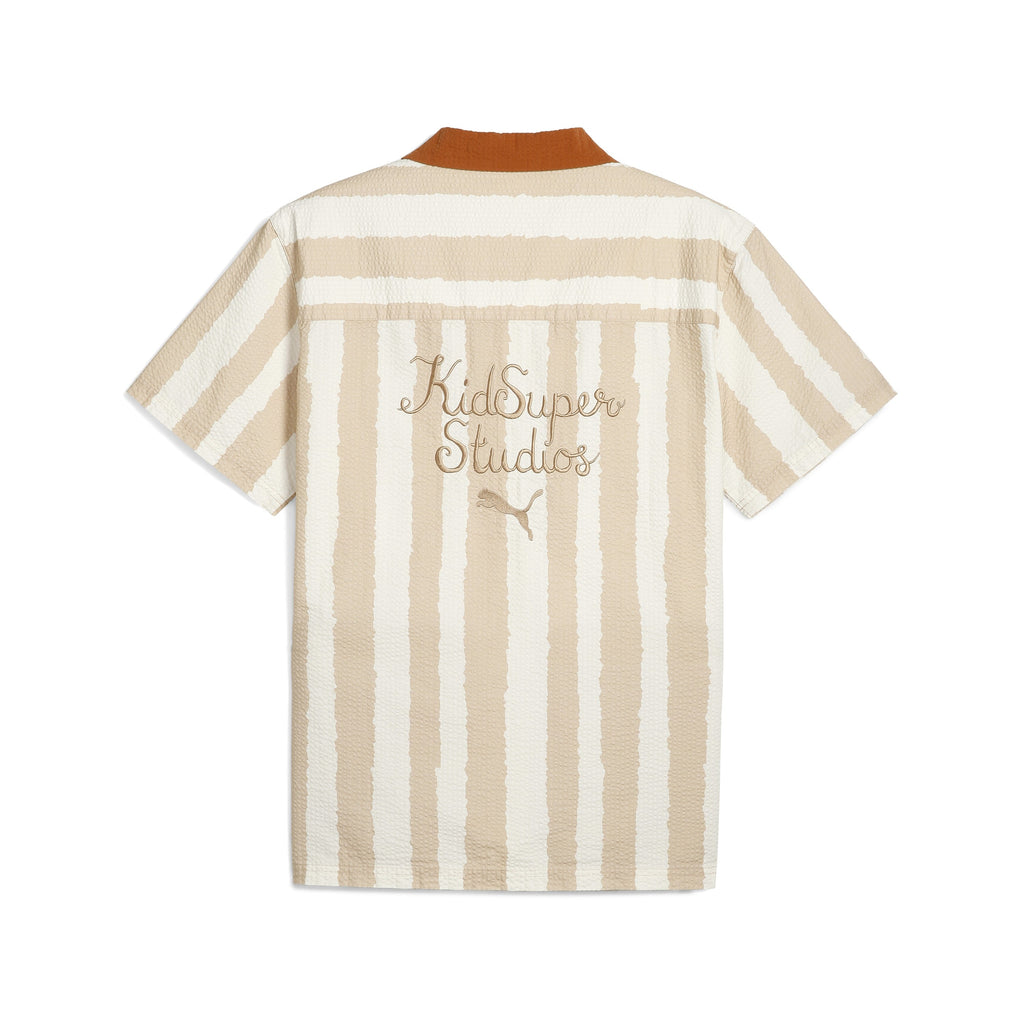 PUMA X KIDSUPER FACE SEERSUCKER SHIRT [Alpine Snow]