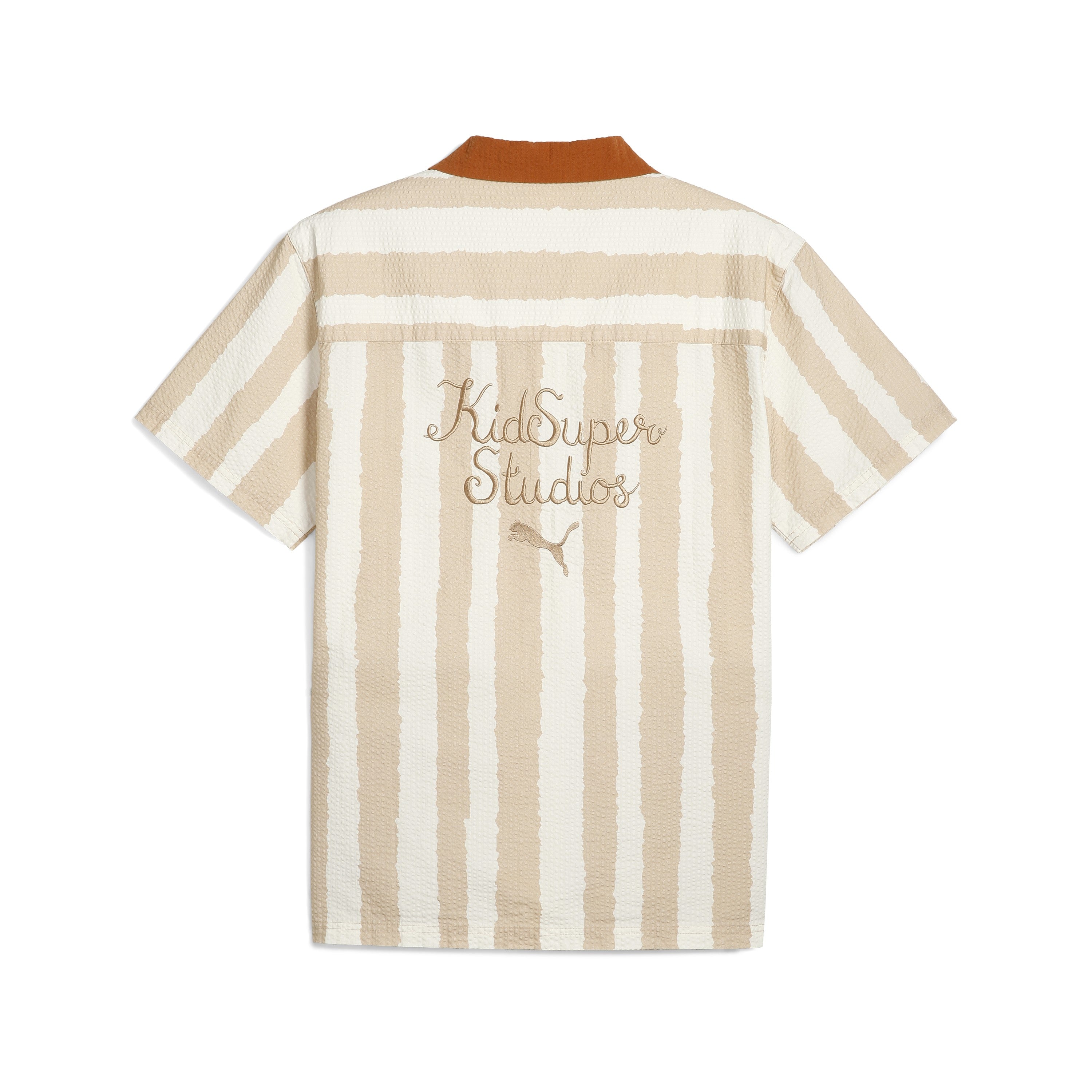 PUMA X KIDSUPER FACE SEERSUCKER SHIRT [Alpine Snow]
