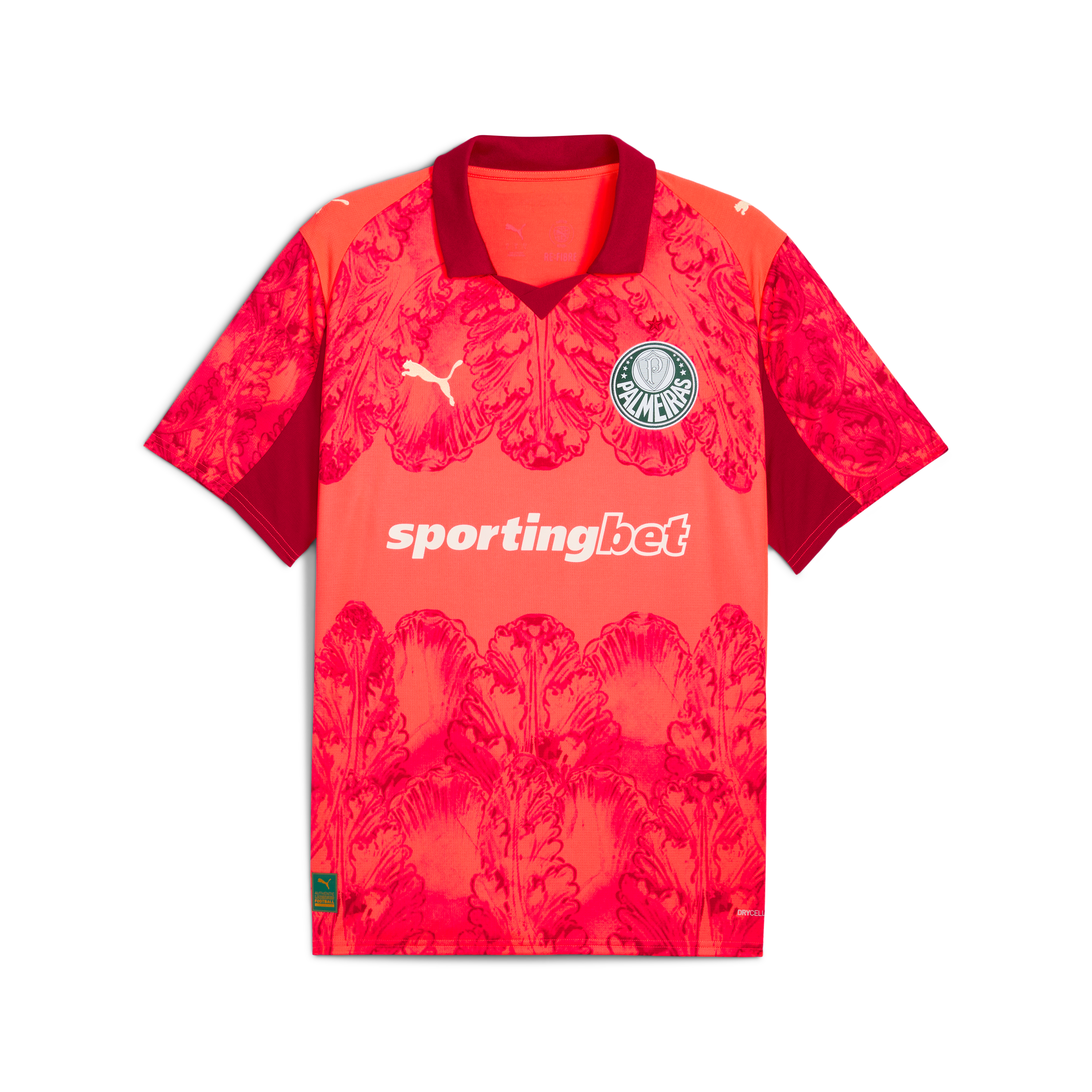 SE Palmeiras Jersey Replica [Glowing Red/Dark Crimson]