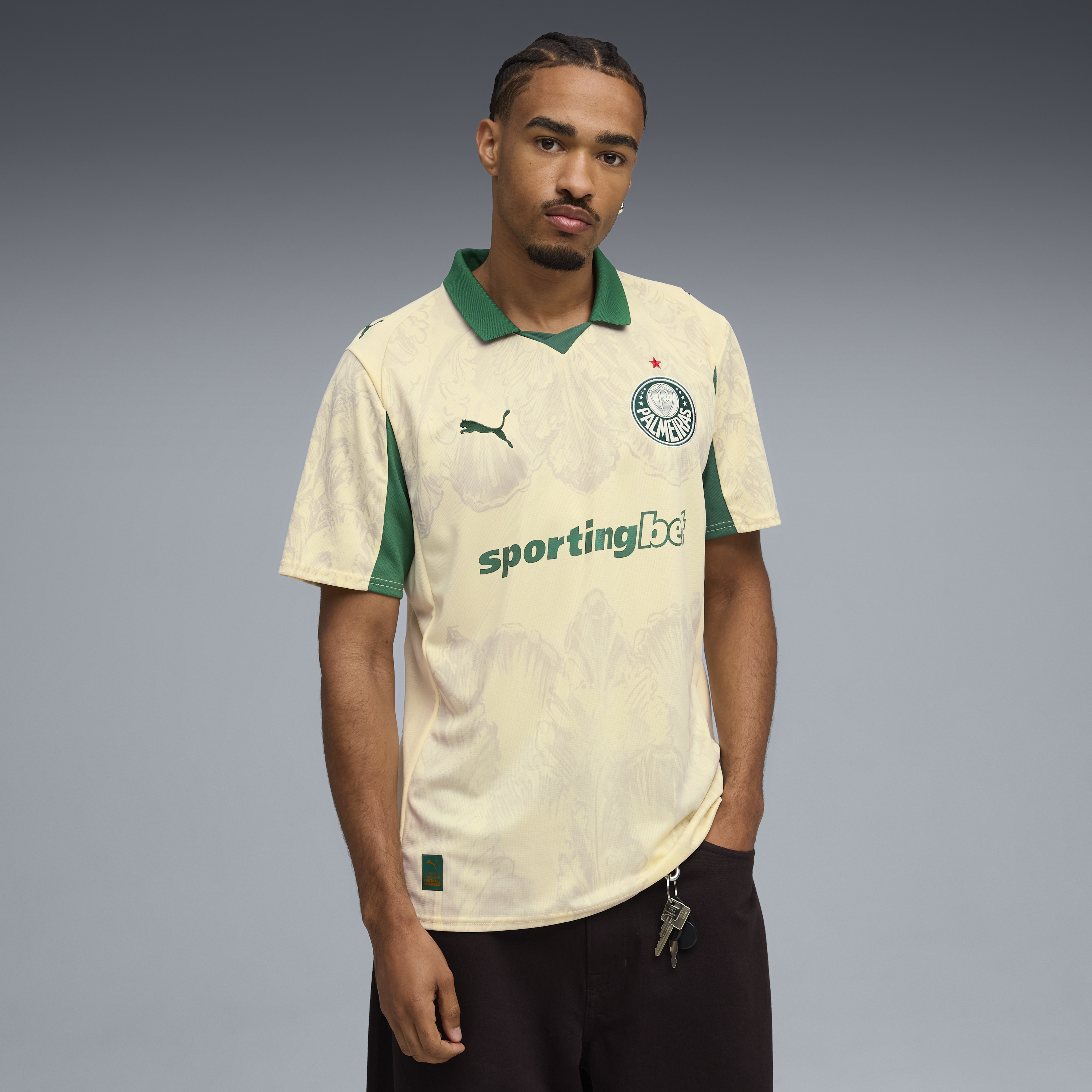 SE Palmeiras Jersey Replica [Creamy Vanilla/Vine]