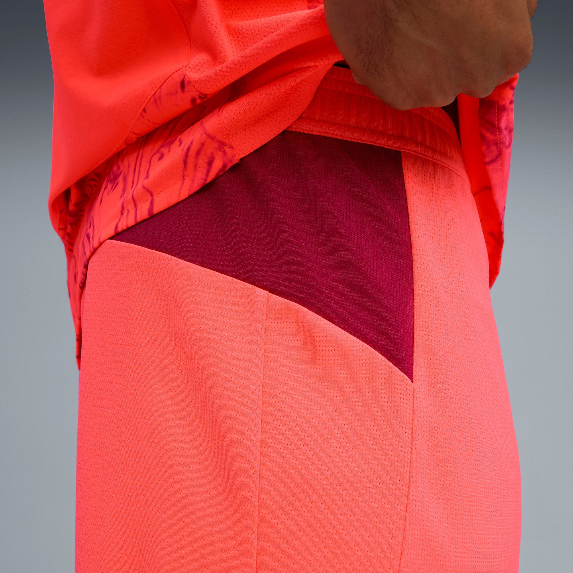 SE Palmeiras SHORTS REPLICA[Glowing Red/Dark Crimson]