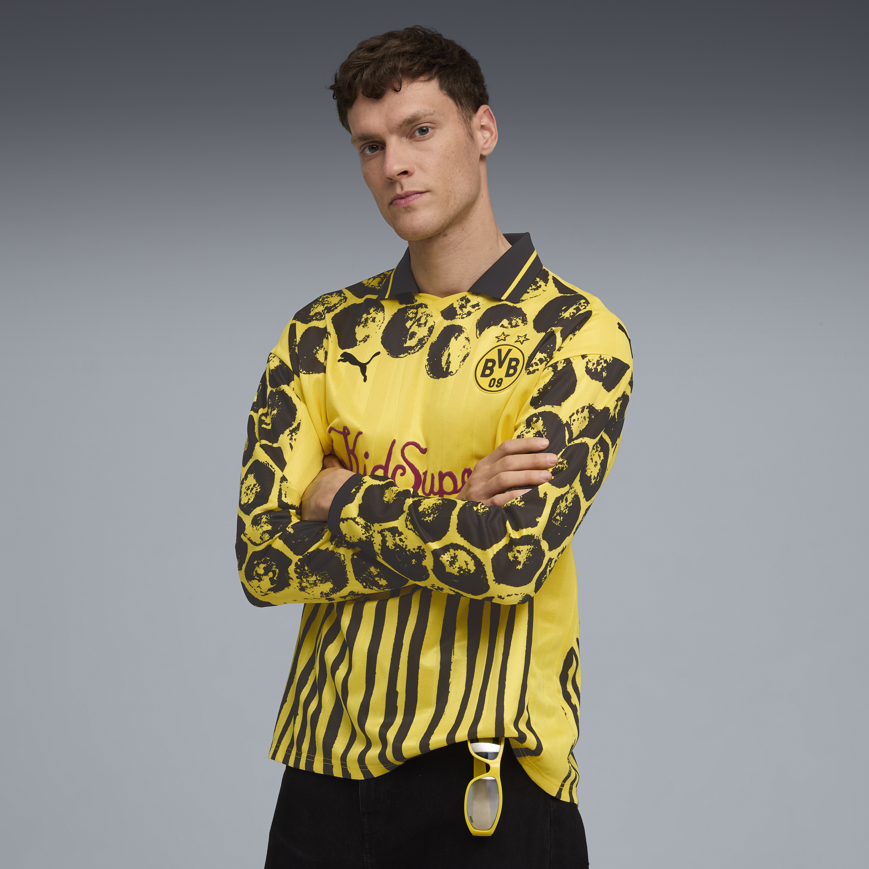 BVB Dortmund LS RETRO SHIRT [Faster Yellow/PUMA Black]