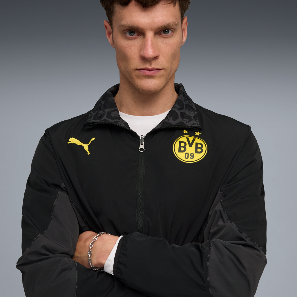 BVB Dortmund REVERSIBLE JACKET [PUMA Black/Faster Yellow]