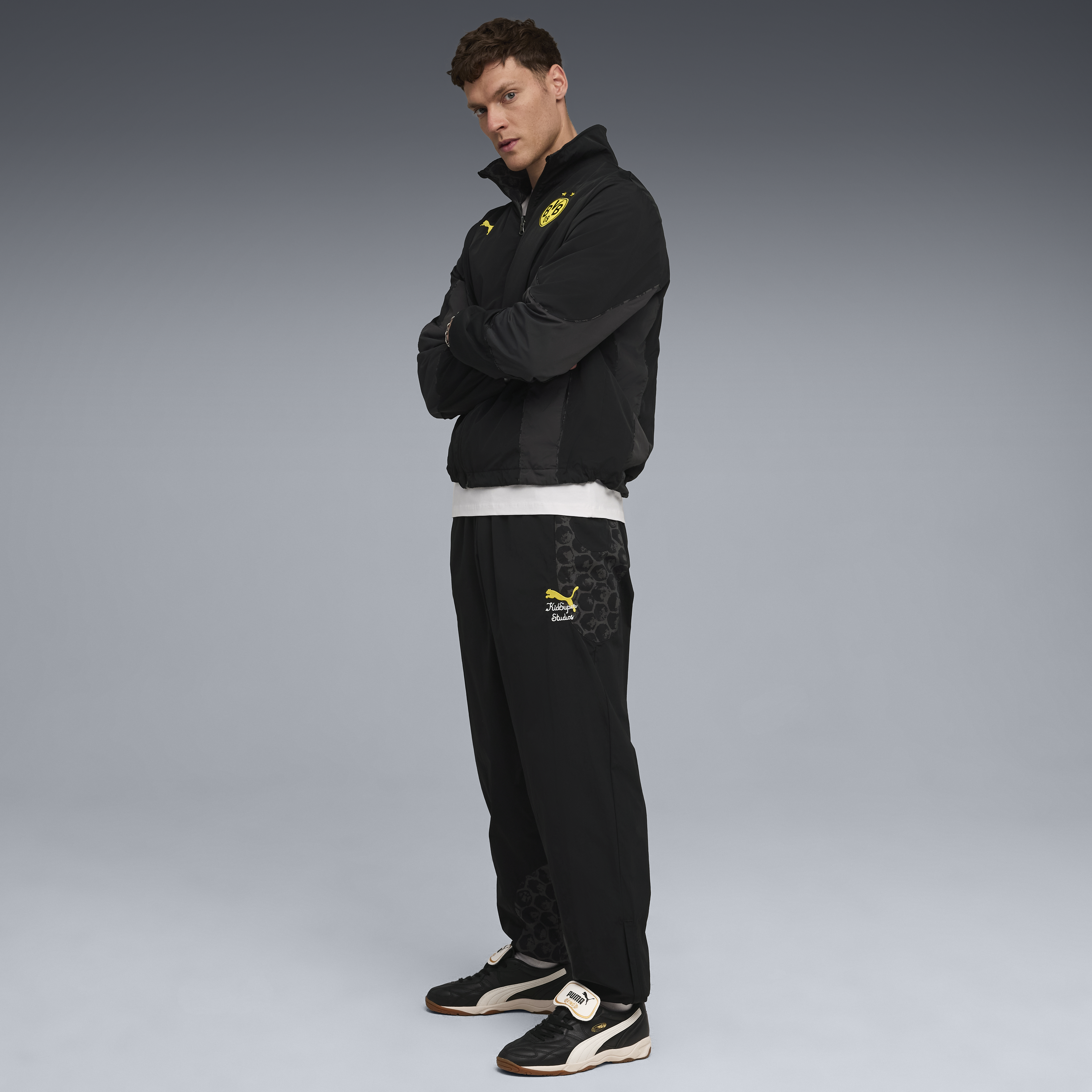 BVB Dortmund REVERSIBLE JACKET [PUMA Black/Faster Yellow]