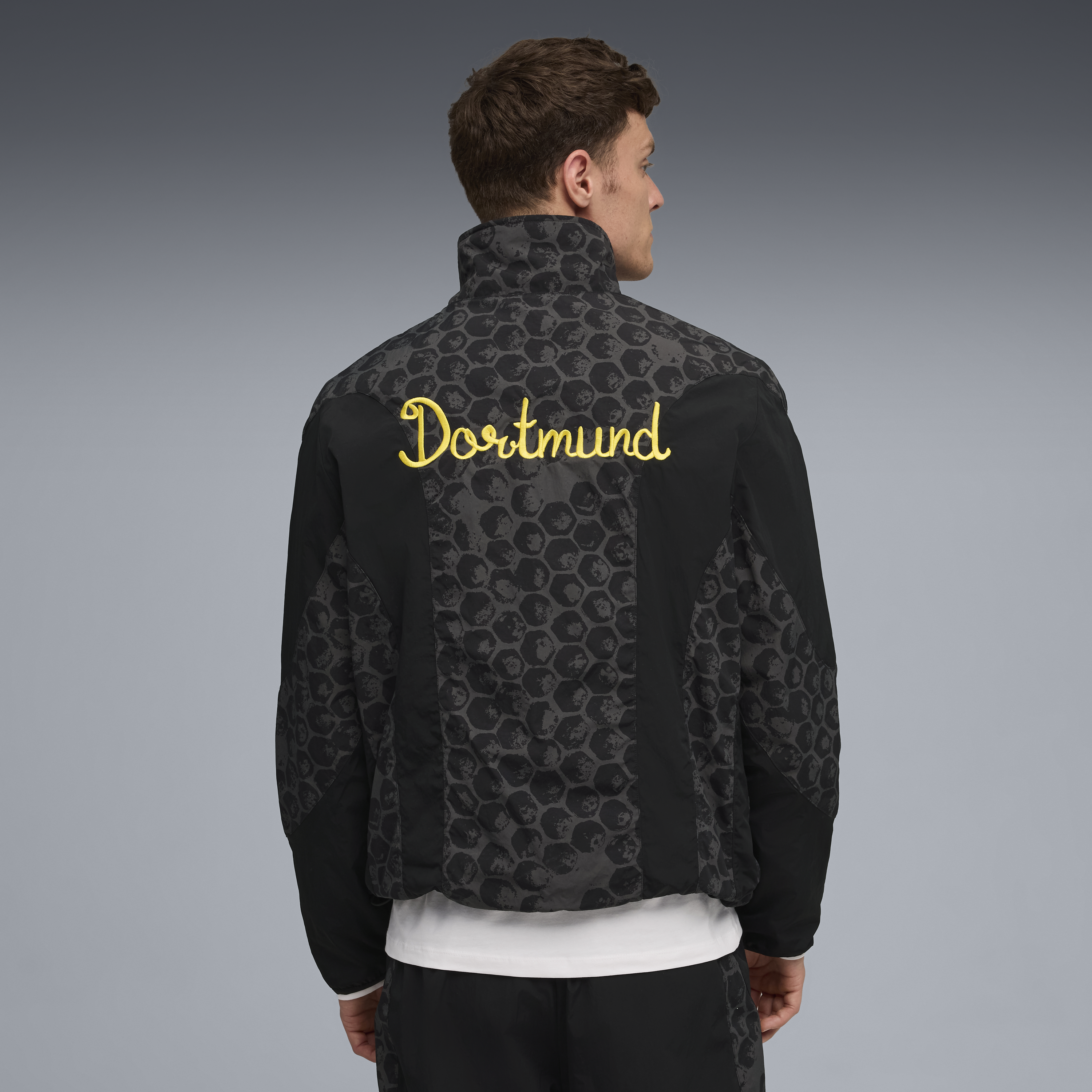 BVB Dortmund REVERSIBLE JACKET [PUMA Black/Faster Yellow]
