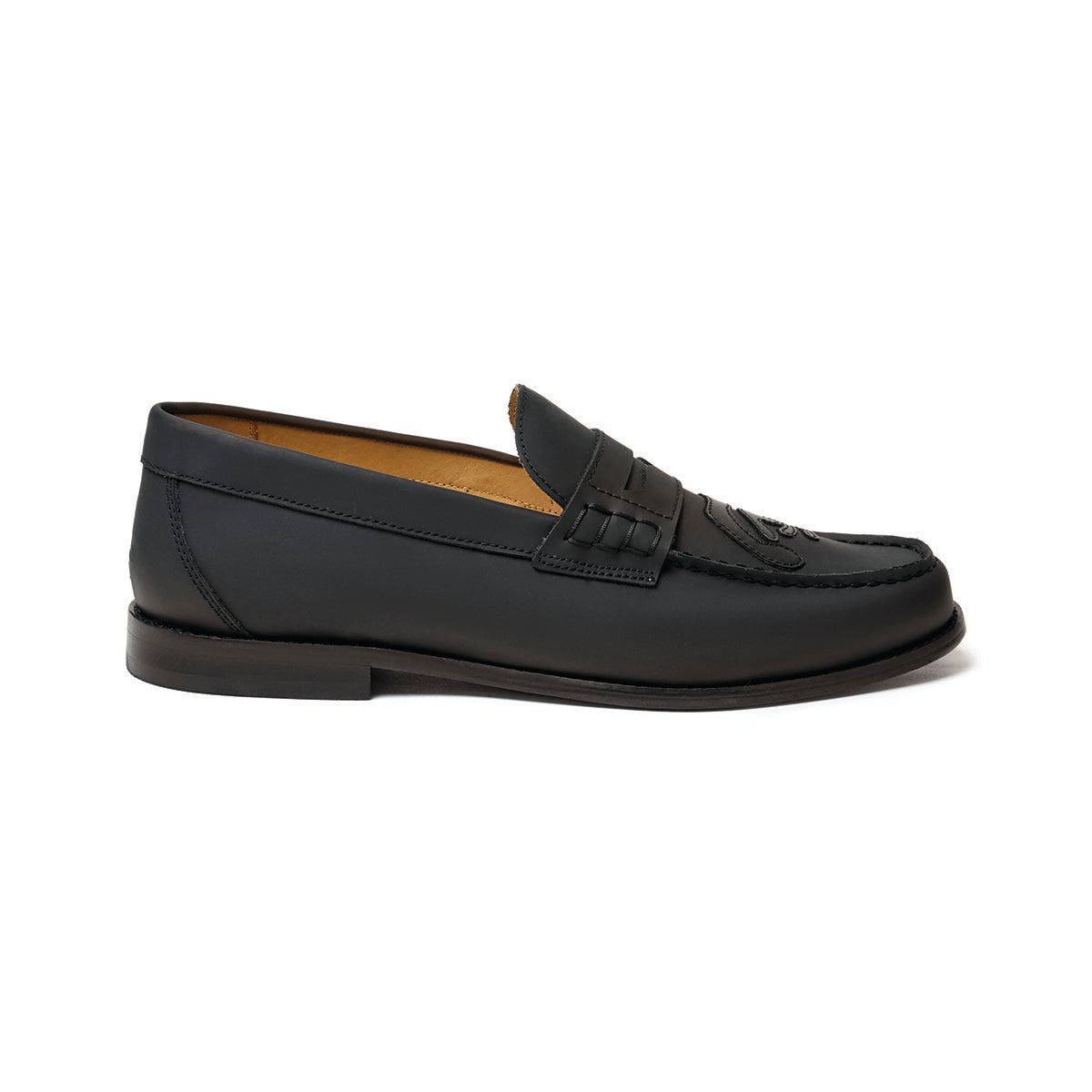 Patchwork Penny loafer [Black]