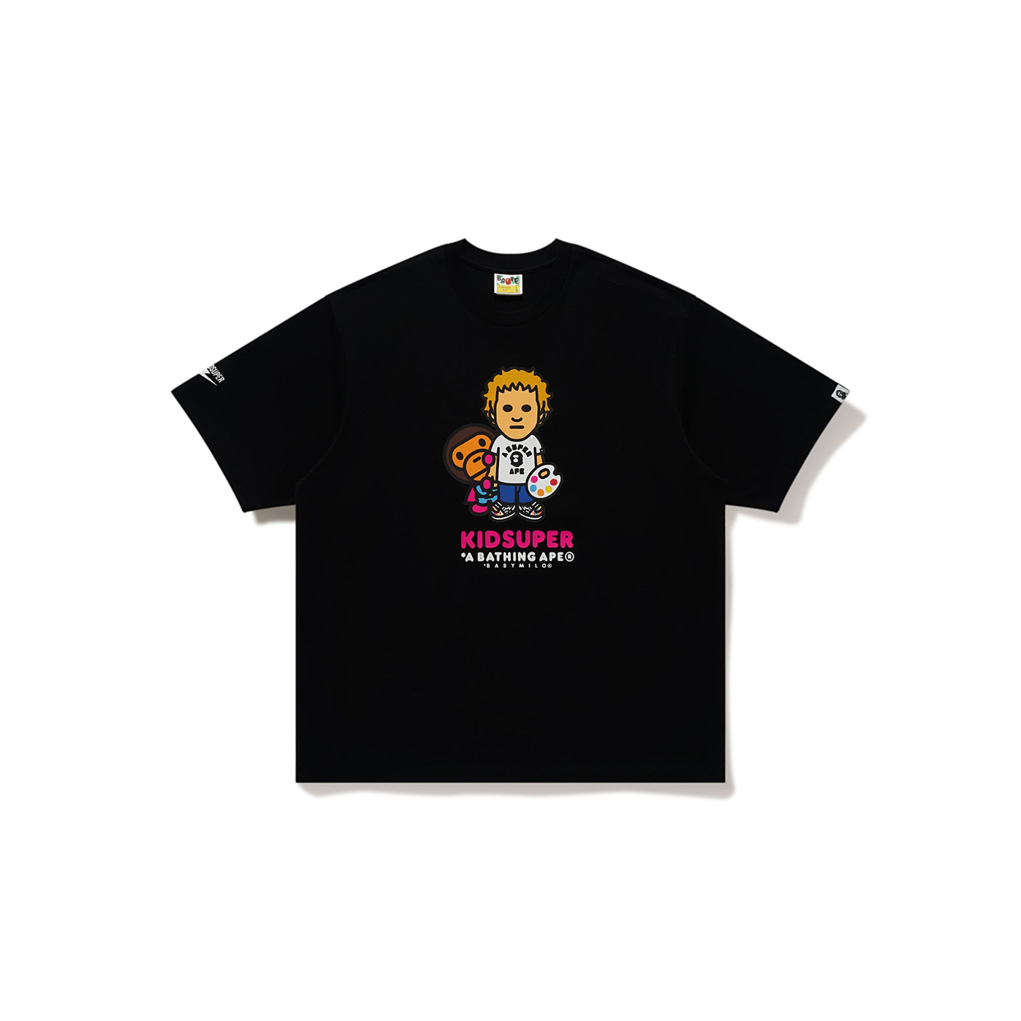 BAPE X KIDSUPER COLM & BABY MILO TEE [BLACK]