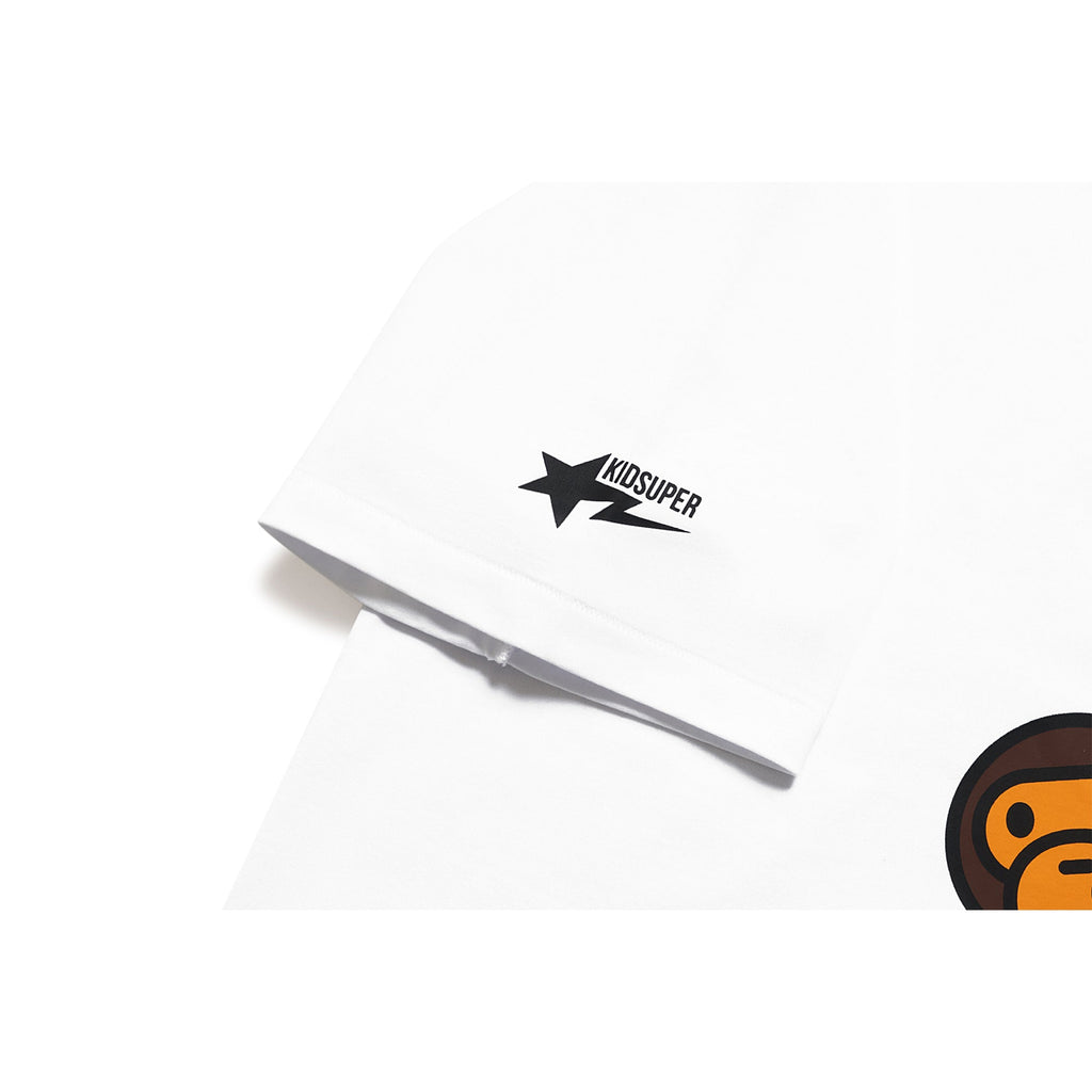 BAPE X KIDSUPER COLM & BABY MILO TEE M WHITE