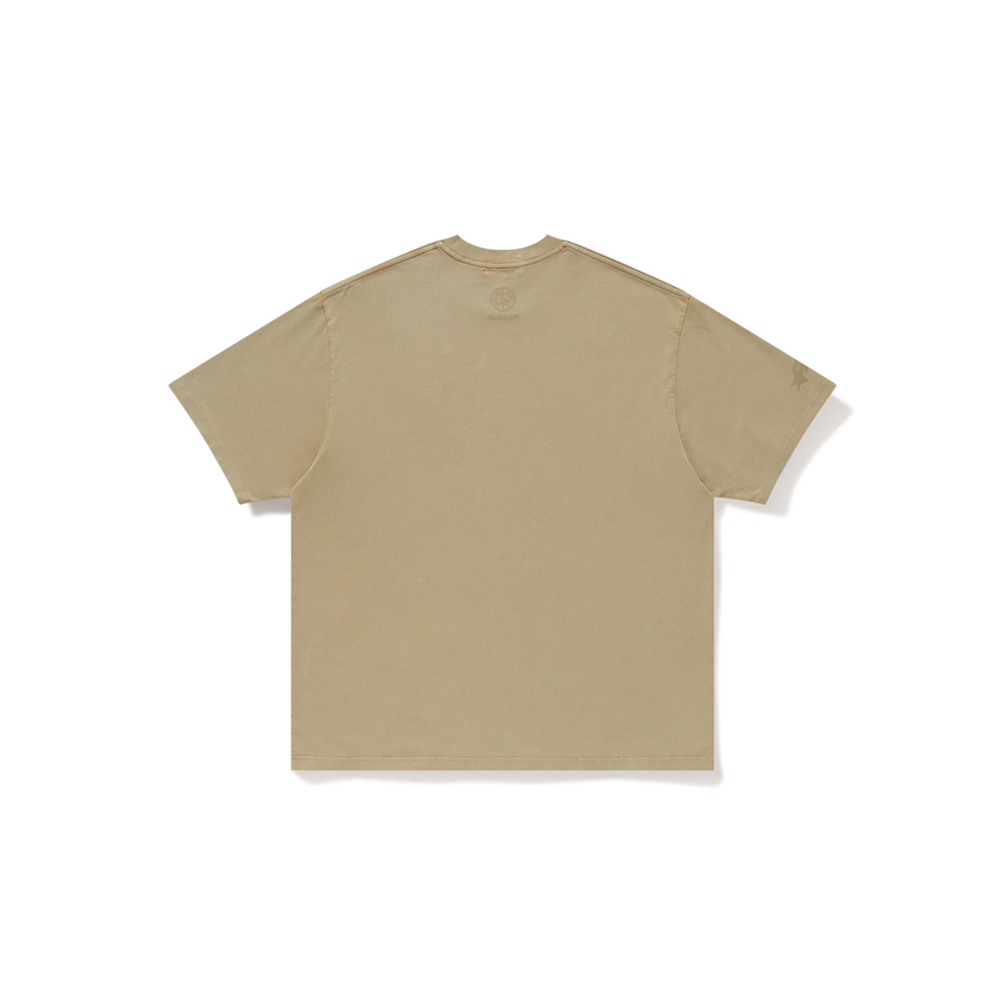 BAPE X KIDSUPER GARMENT DYE COLLEGE LOGO TEE [BEIGE]