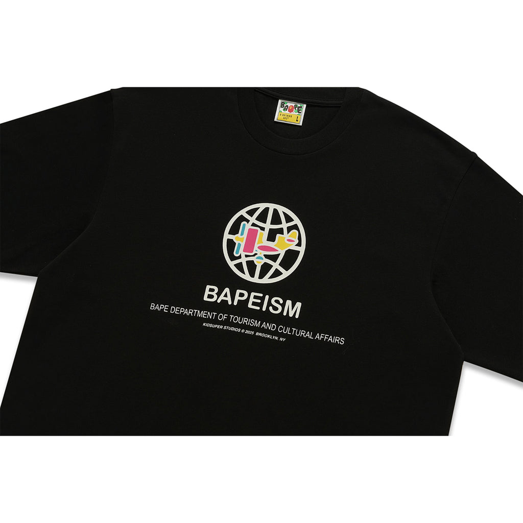 BAPE X KIDSUPER BAPEISM LOGO TEE [BLACK]