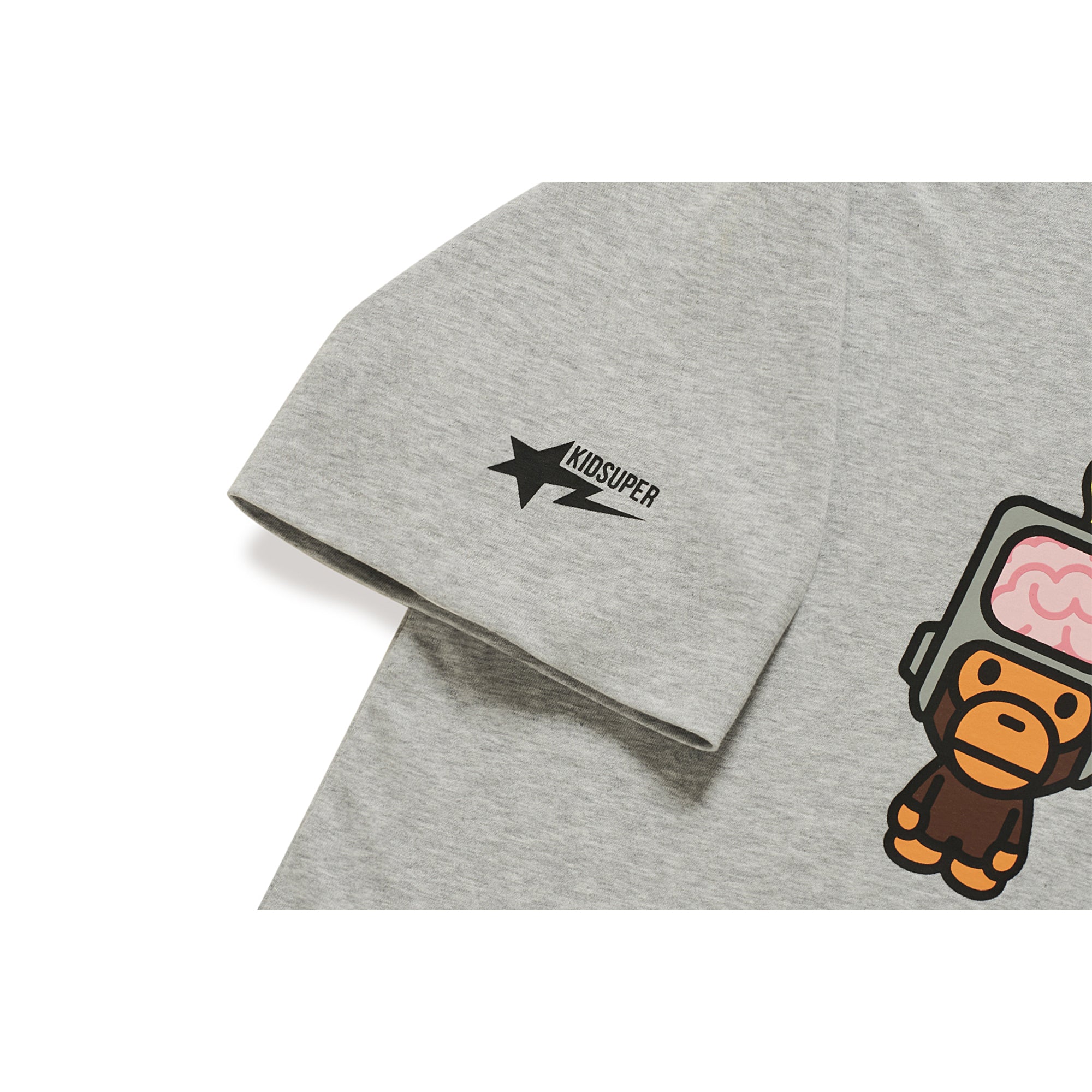 BAPE X KIDSUPER MILO DEPT. OF INNOVATION TEE [GRAY]
