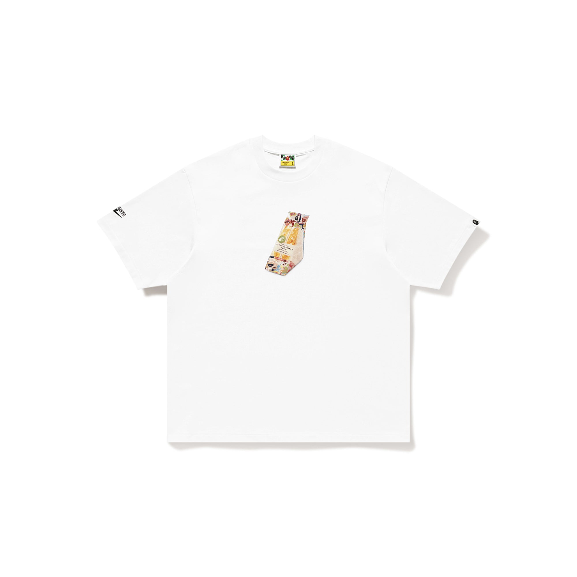 BAPE X KIDSUPER EGG SANDWICH TEE [WHITE]