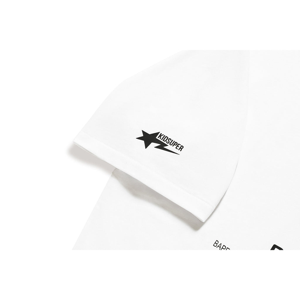 BAPE X KIDSUPER BAPEISM LOGO TEE [WHITE]
