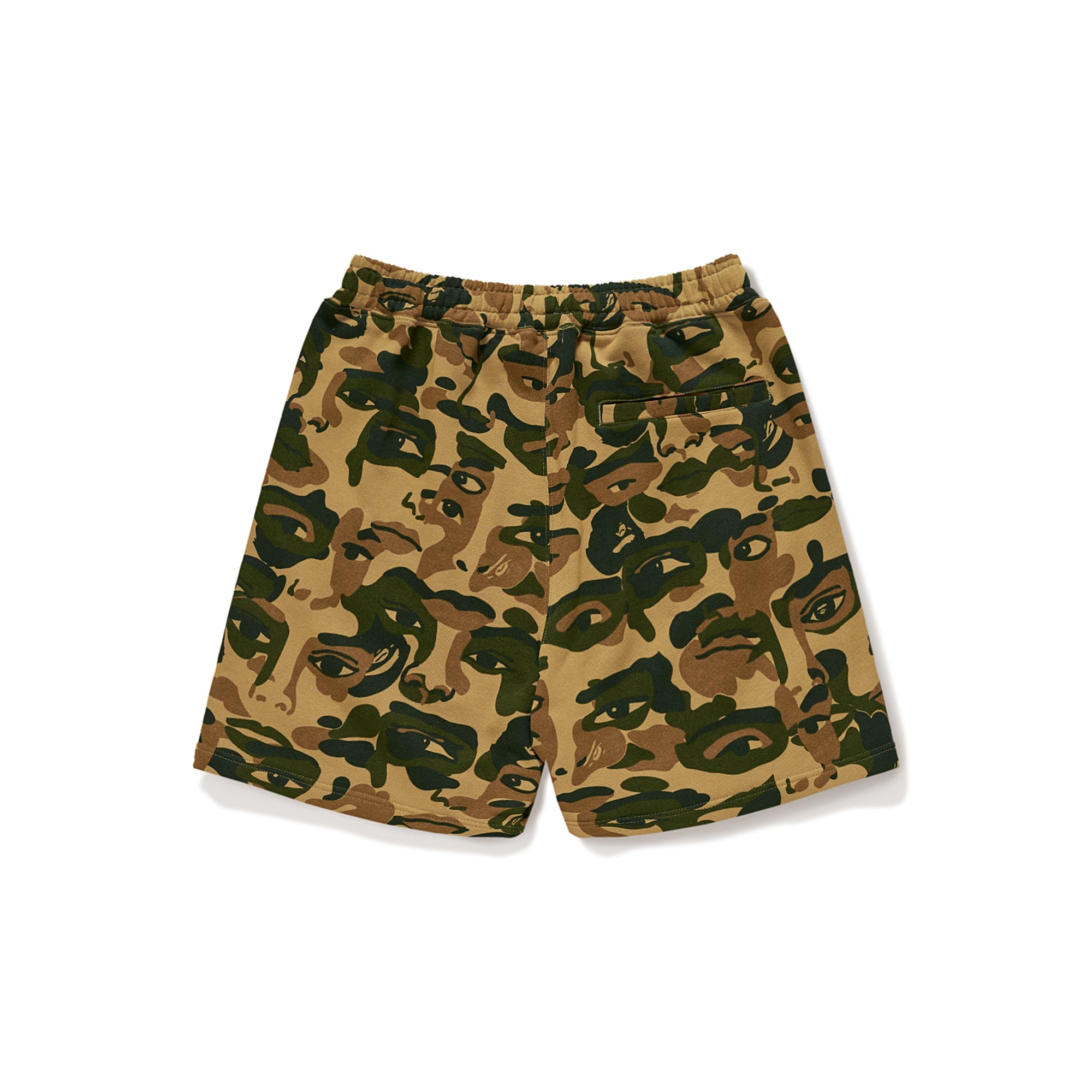 BAPE X KIDSUPER CAMO SWEAT SHORTS [GREEN]
