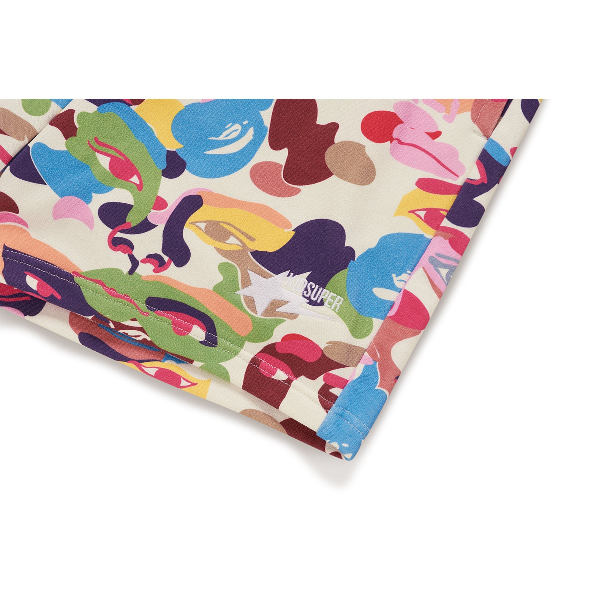 BAPE X KIDSUPER CAMO SWEAT SHORTS [MULTI]