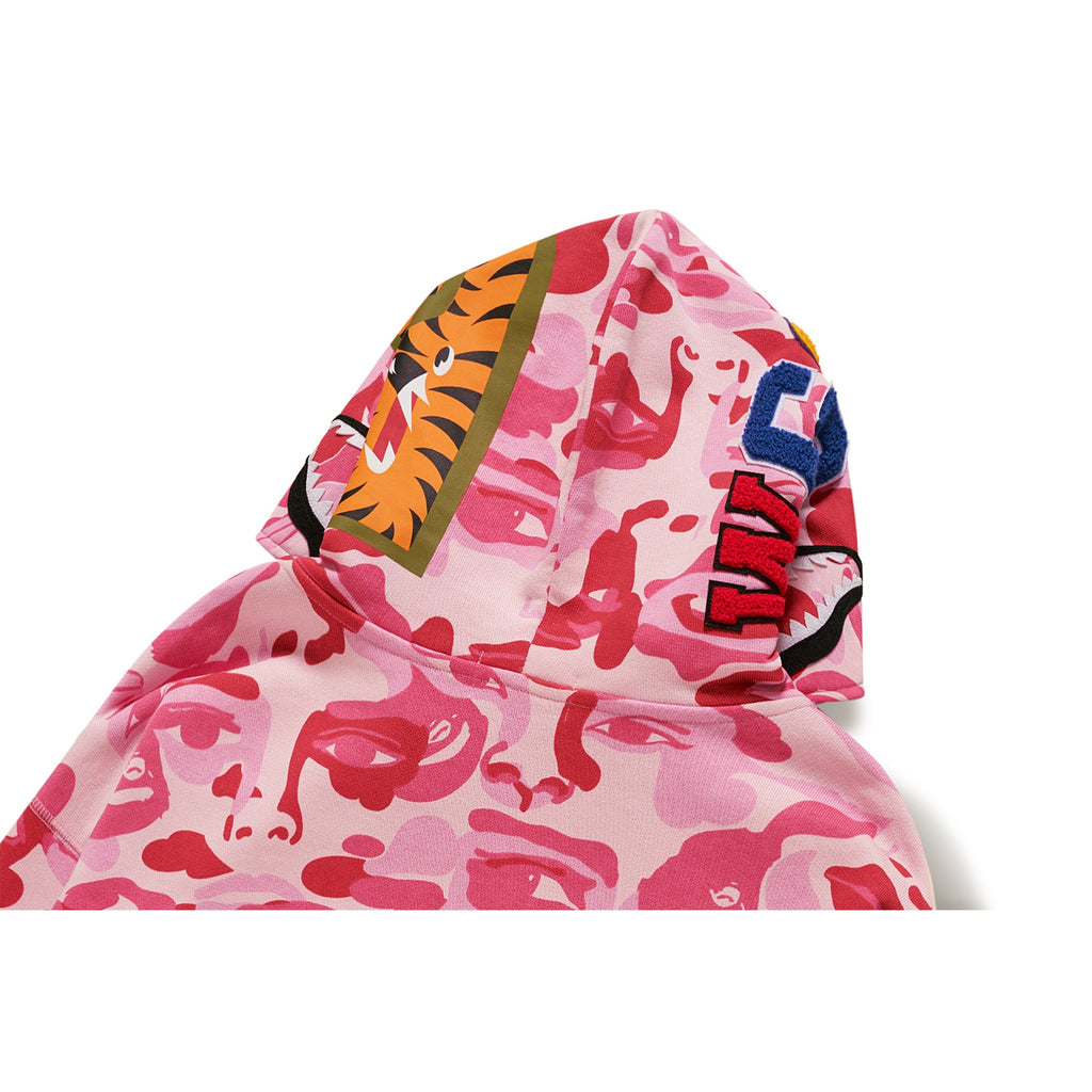 BAPE X KIDSUPER CAMO SHARK FULL ZIP HOODIE [PINK]