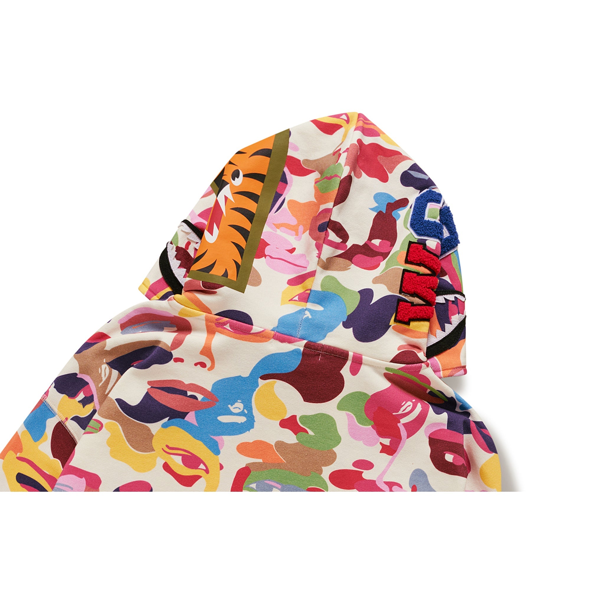 BAPE X KIDSUPER CAMO SHARK FULL ZIP HOODIE [MULTI]