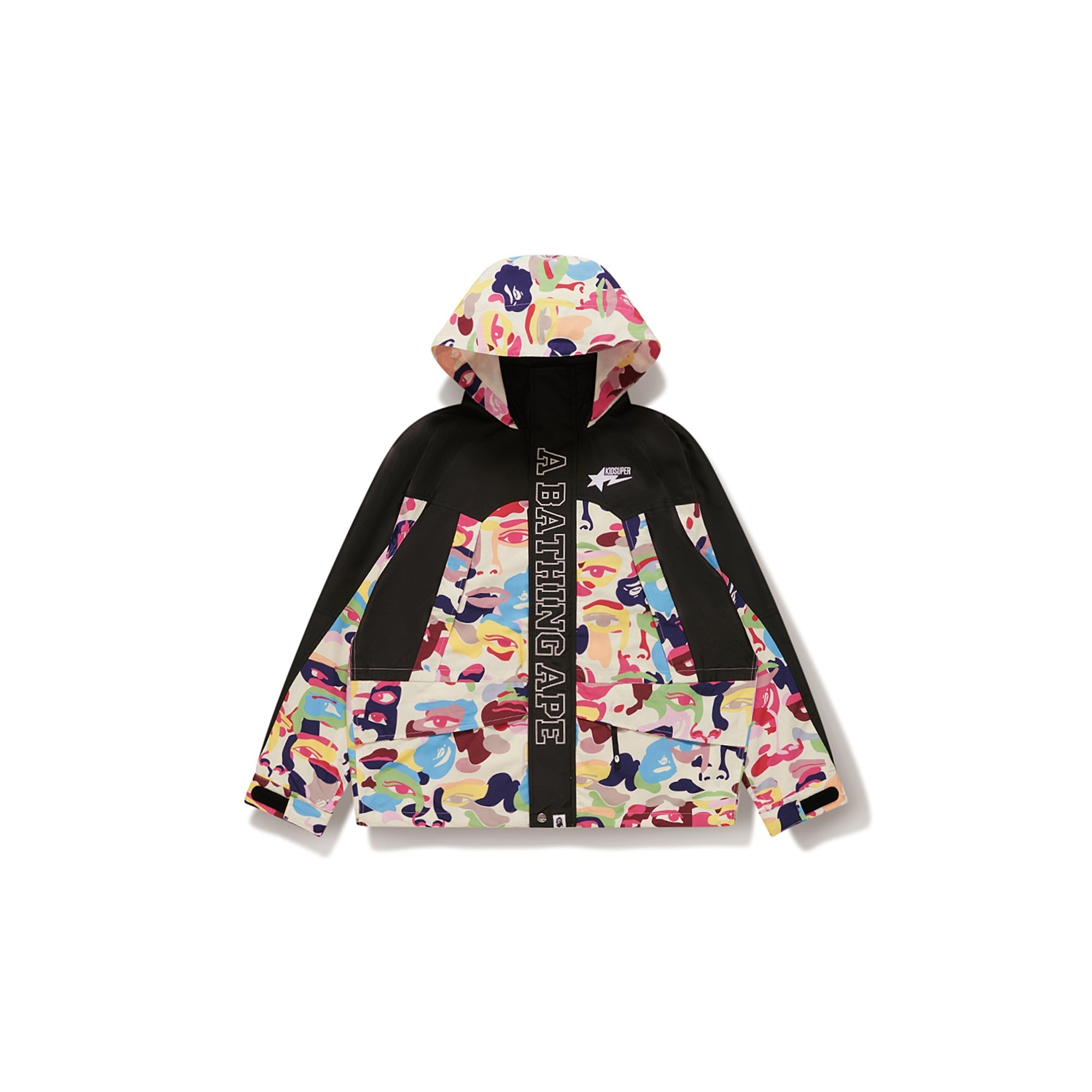 BAPE X KIDSUPER CAMO LIGHT SNOWBOARD JACKET [MULTI]