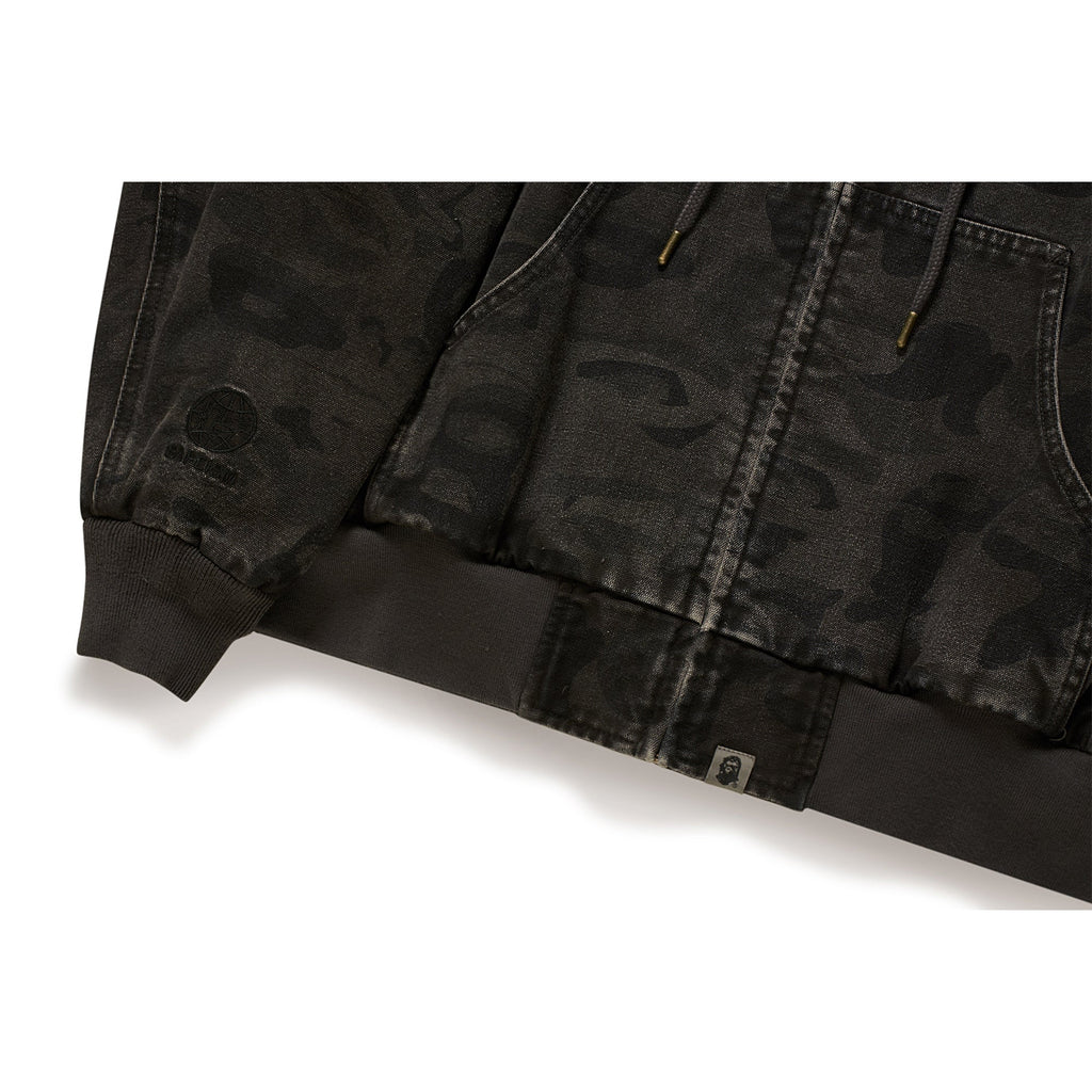 BAPE X KIDSUPER SOLID CAMO JACQUARD JACKET [BLACK]