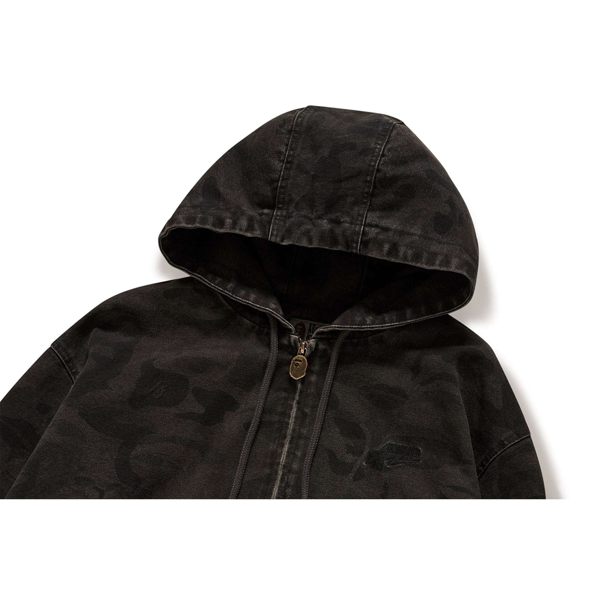 BAPE X KIDSUPER SOLID CAMO JACQUARD JACKET [BLACK]