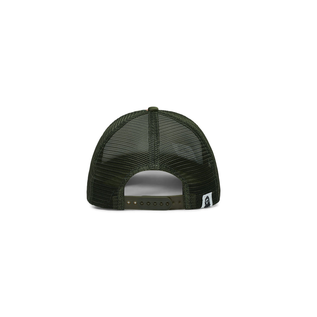 BAPE X KIDSUPER BAPE STA LOGO RHINESTONE TRUCKER CAP [GREEN]